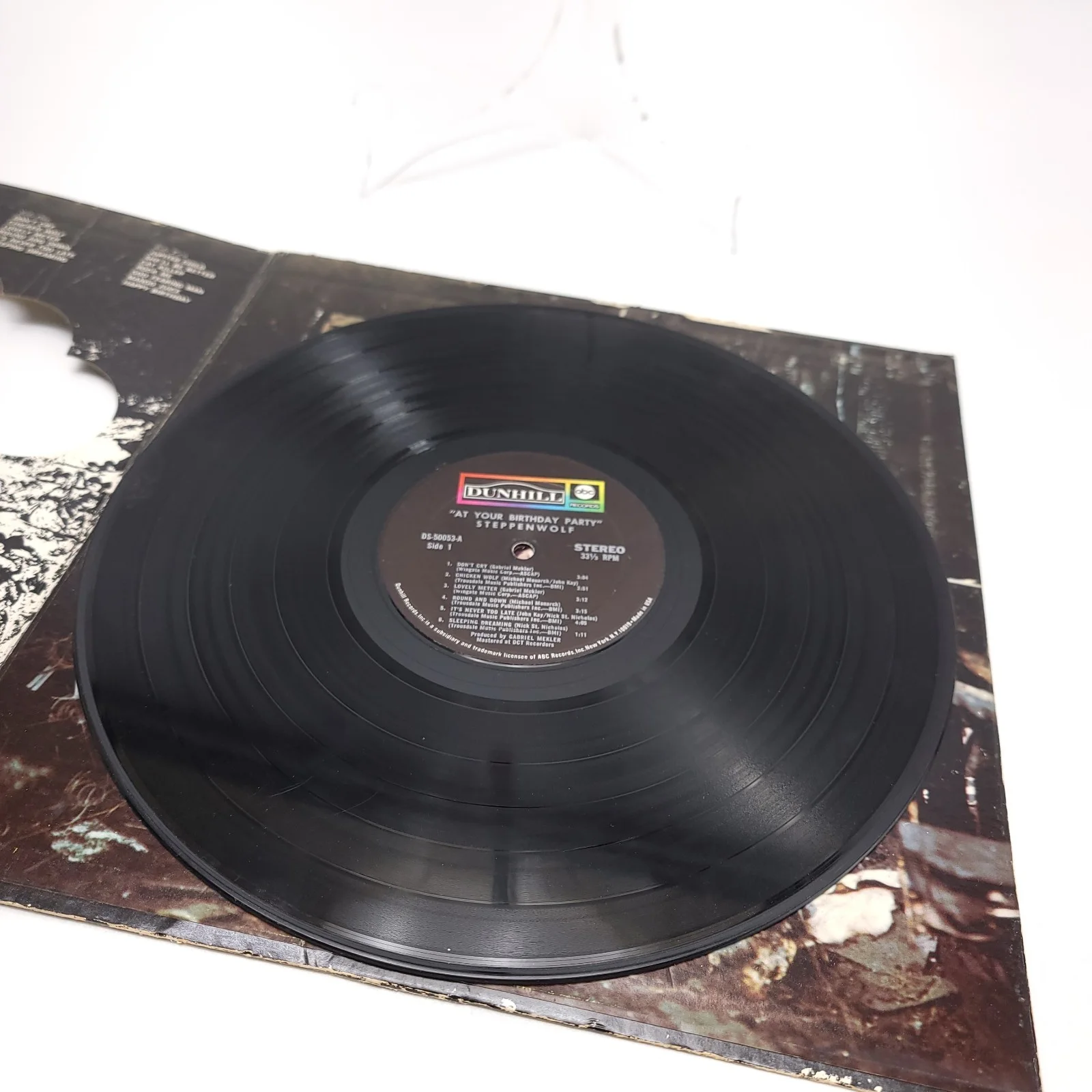 Steppenwolf "At Your Birthday Party" Vinyl Record Autographed Signed John Kay, изображение 3
