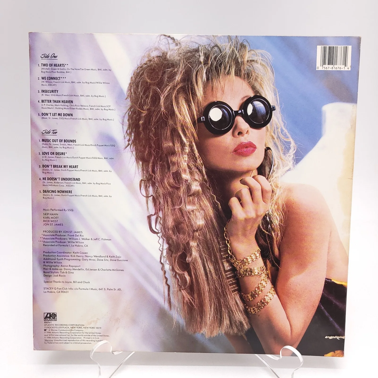 Stacey Q Signed Autographed Record Album Cover Better Than Heaven, изображение 2