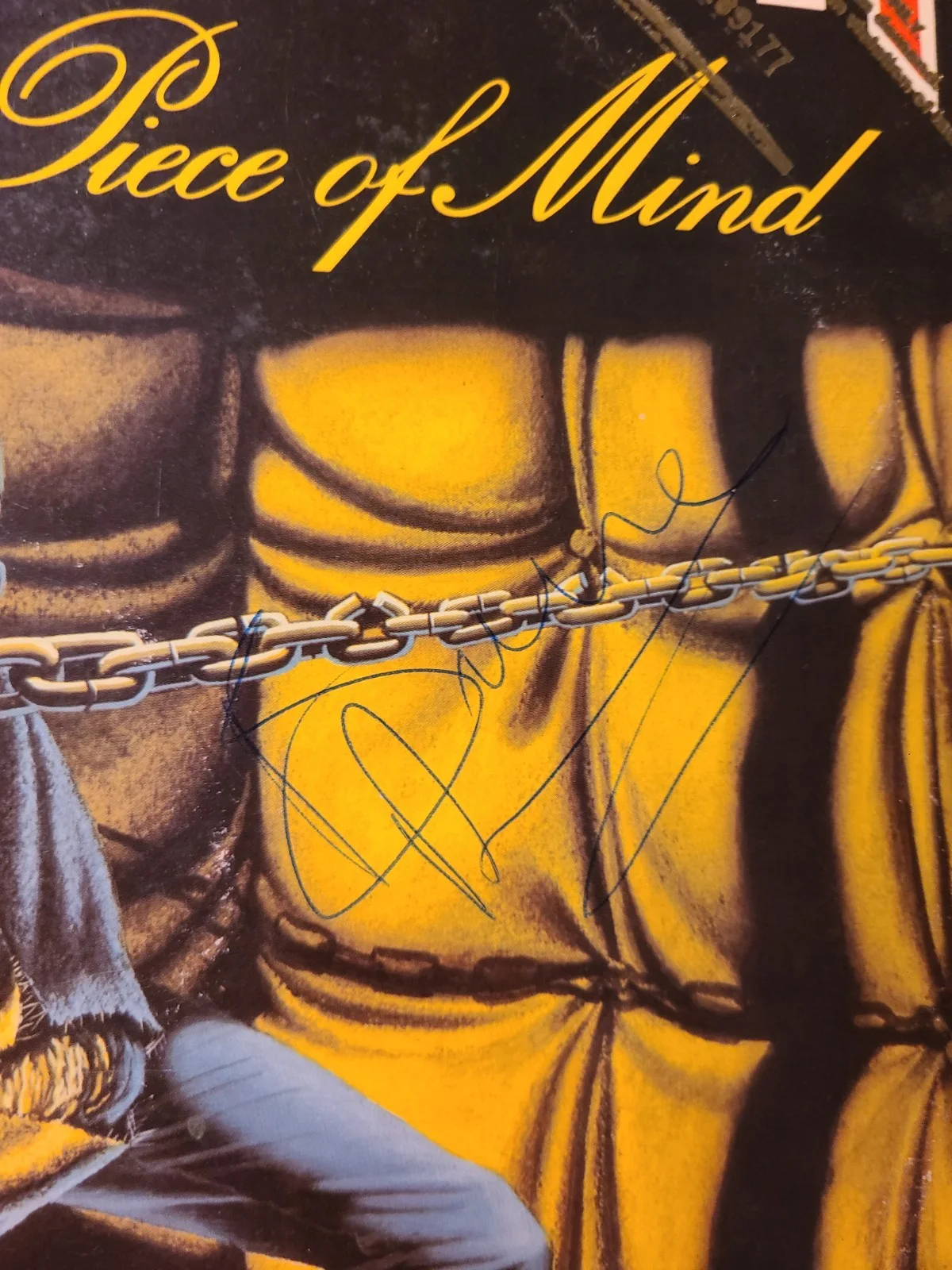 signed iron Maiden piece of mind promo record numbered signed Bruce Dickinson, изображение 3