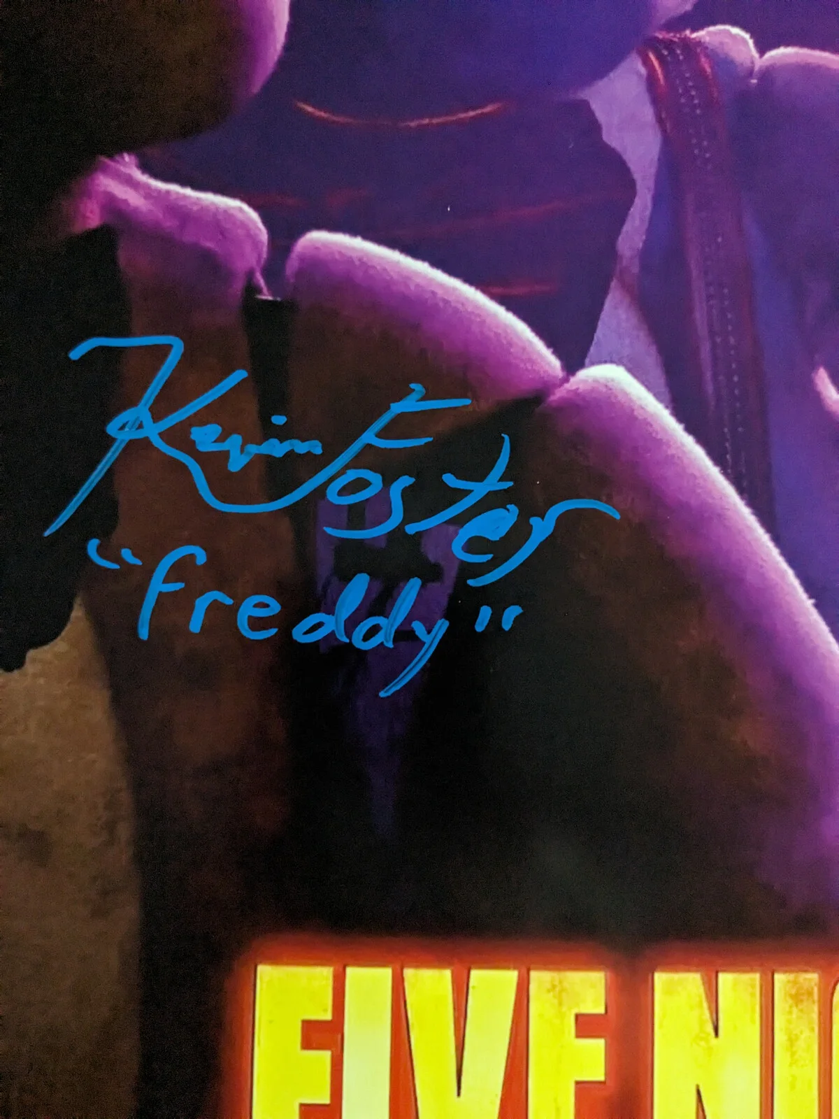 Kevin FOSTER Signed 11x17 Photo FREDDY Five Nights at Freddy's FNAF JSA COA A, изображение 2