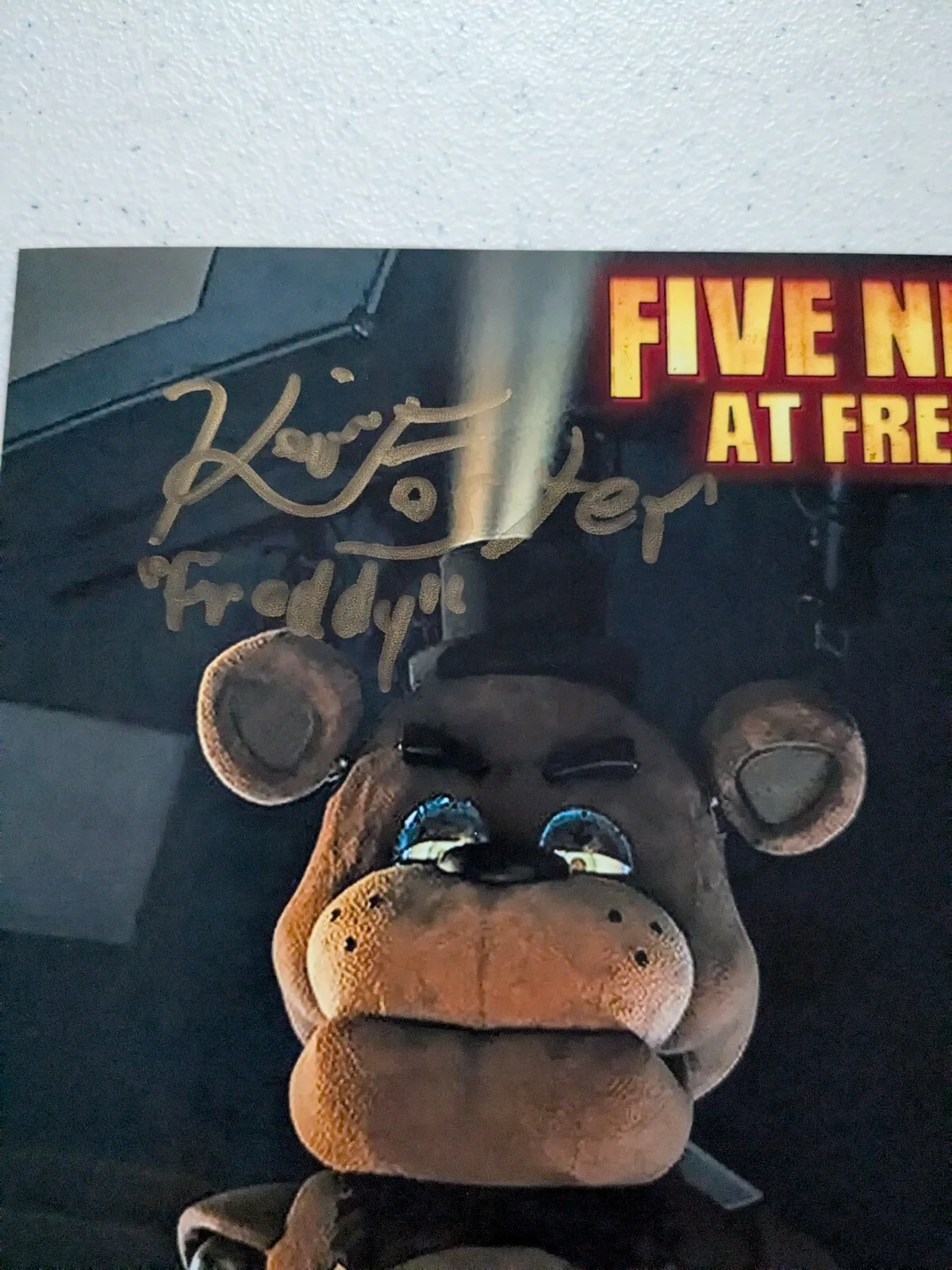 Kevin FOSTER Signed 8x10 Photo FREDDY Five Nights at Freddy's FNAF JSA COA Eg, изображение 2