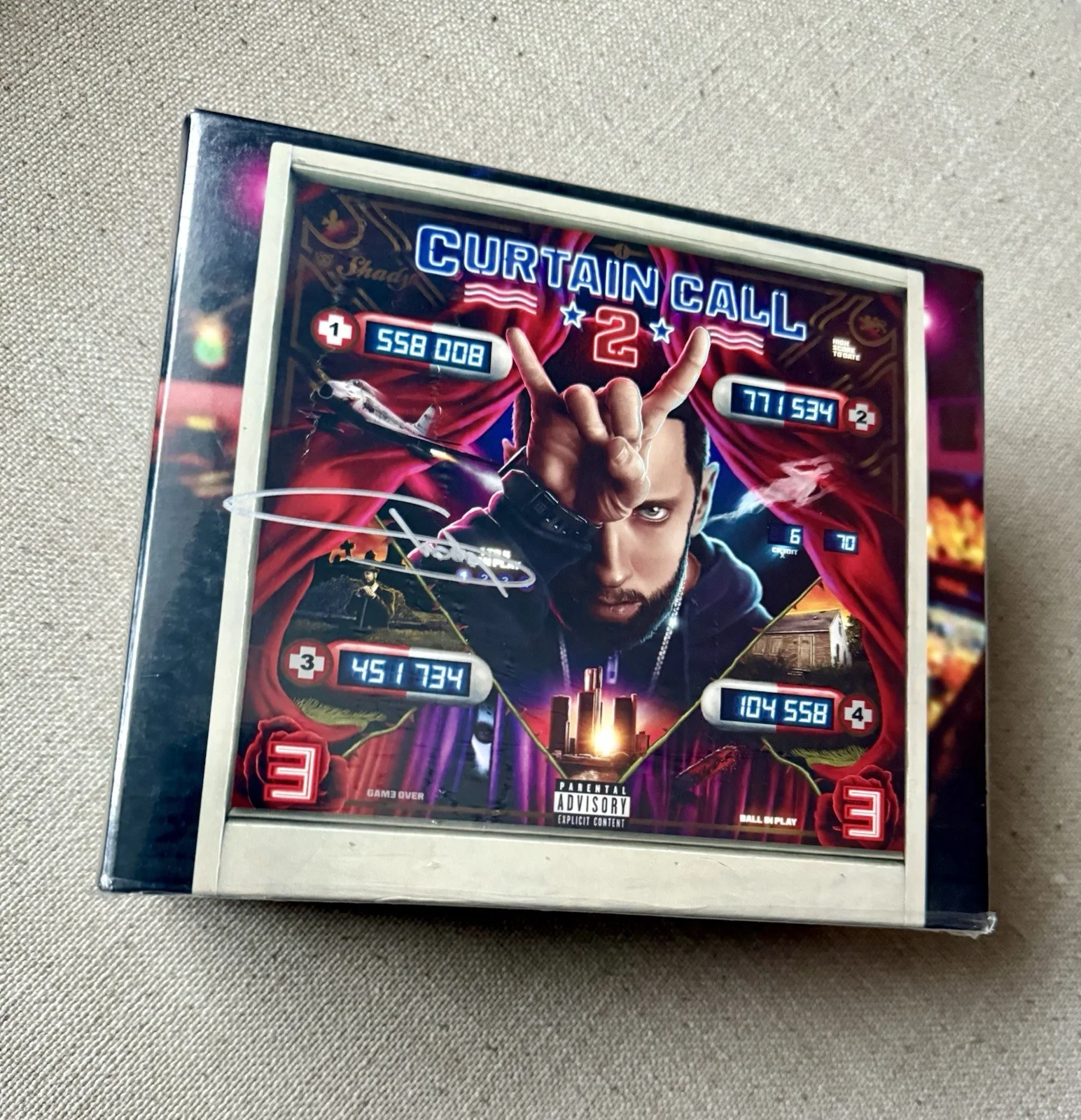 RARE Eminem Signed Curtain Call 2 CD Boxset Moms Spaghetti Store Exclusive /100, изображение 2