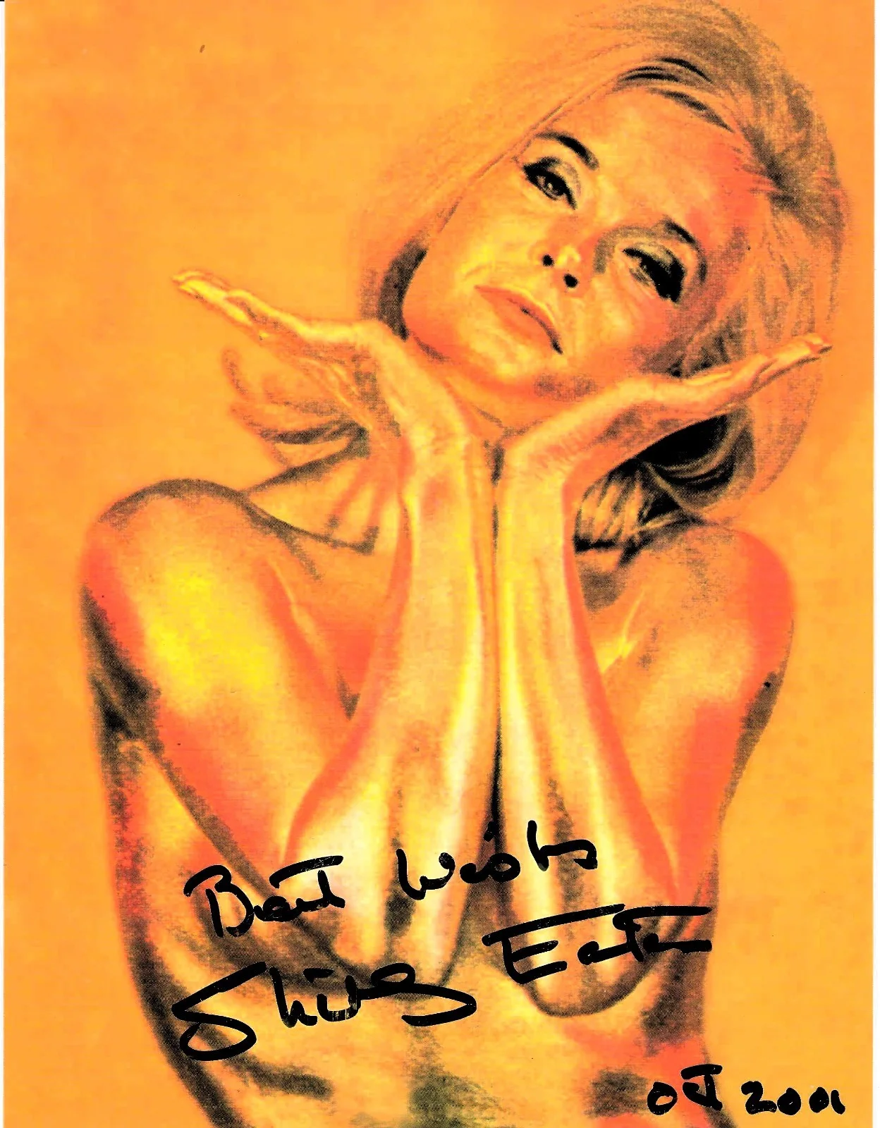 Shirley Eaton — SHIRLEY EATON signed 8x6 dated 2001... 007 James Bond GOLDFINGER COA