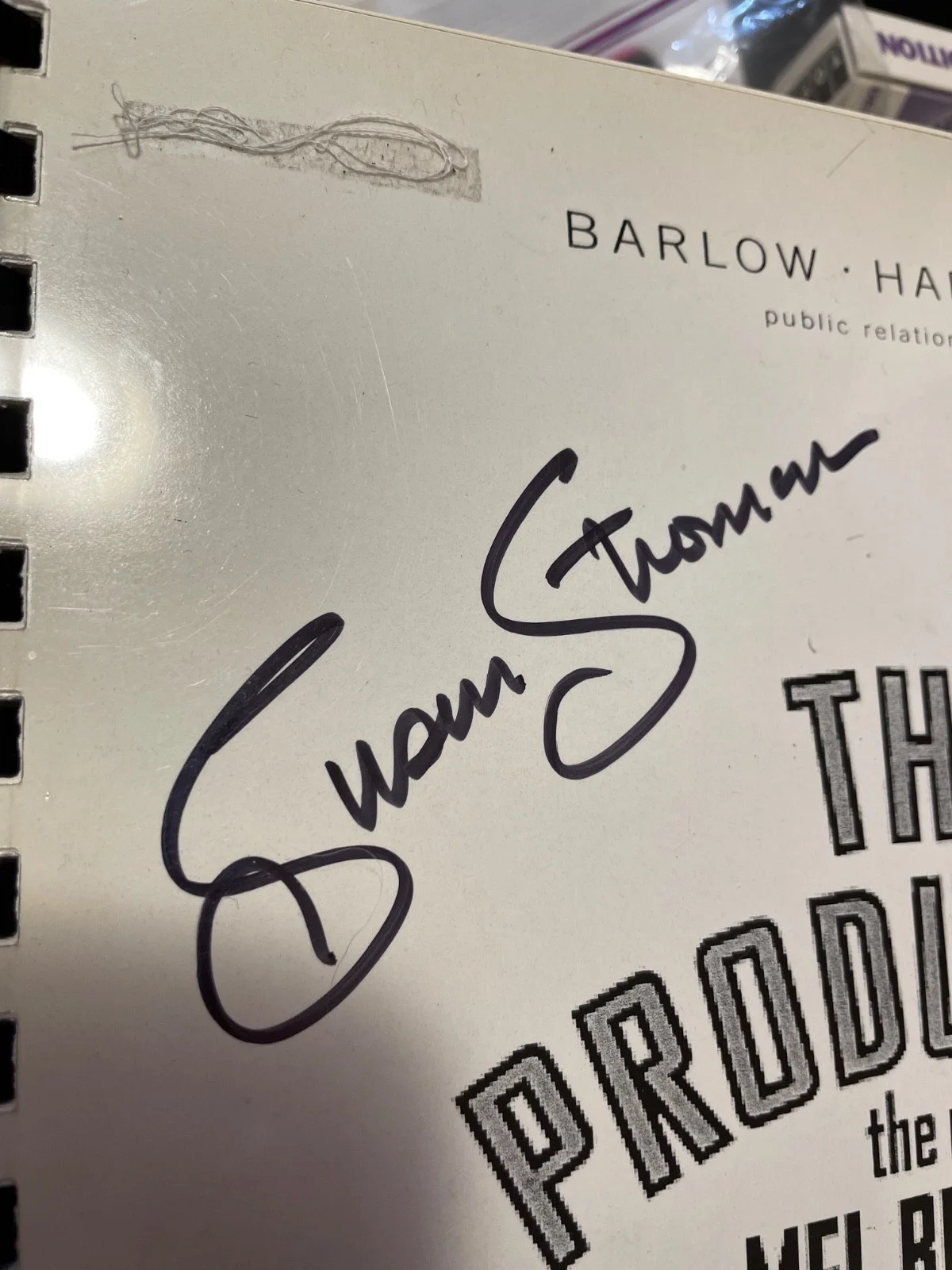 Susan Stroman — Susan Stroman "The Producers" Autograph Publicity Book, image 4