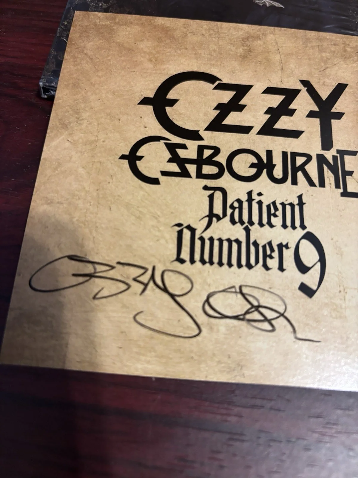 Ozzy Osbourne Signed Autographed CD Patient Number 9 Black Sabbath New, image 2