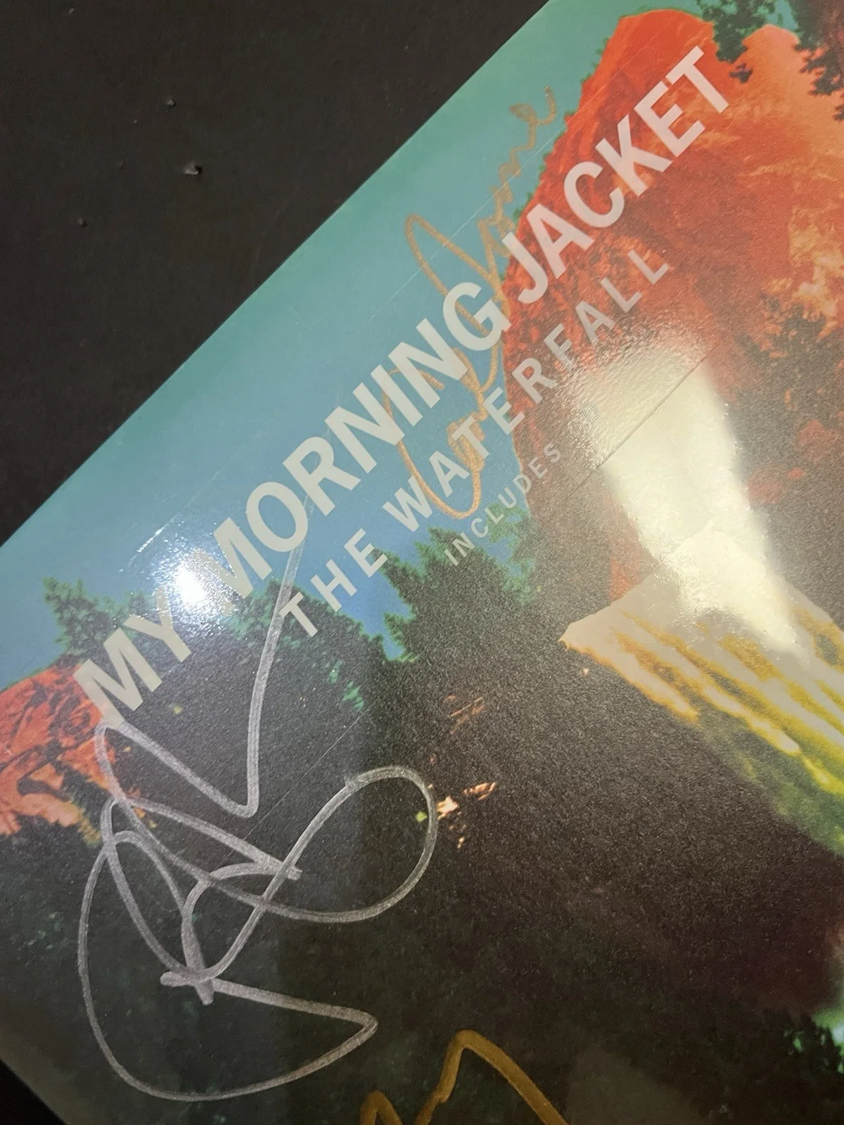 Authentic My Morning Jacket Autographed The Waterfall LP album signed record, image 4