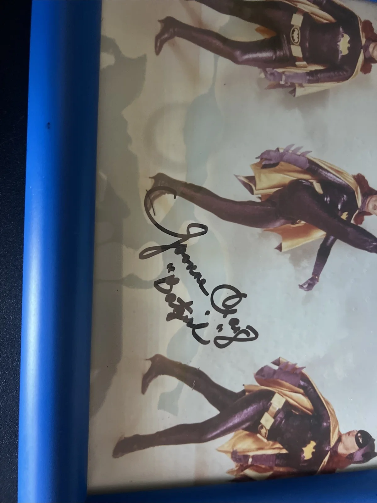 Framed Yvonne Craig Batgirl Signed Photo, image 2