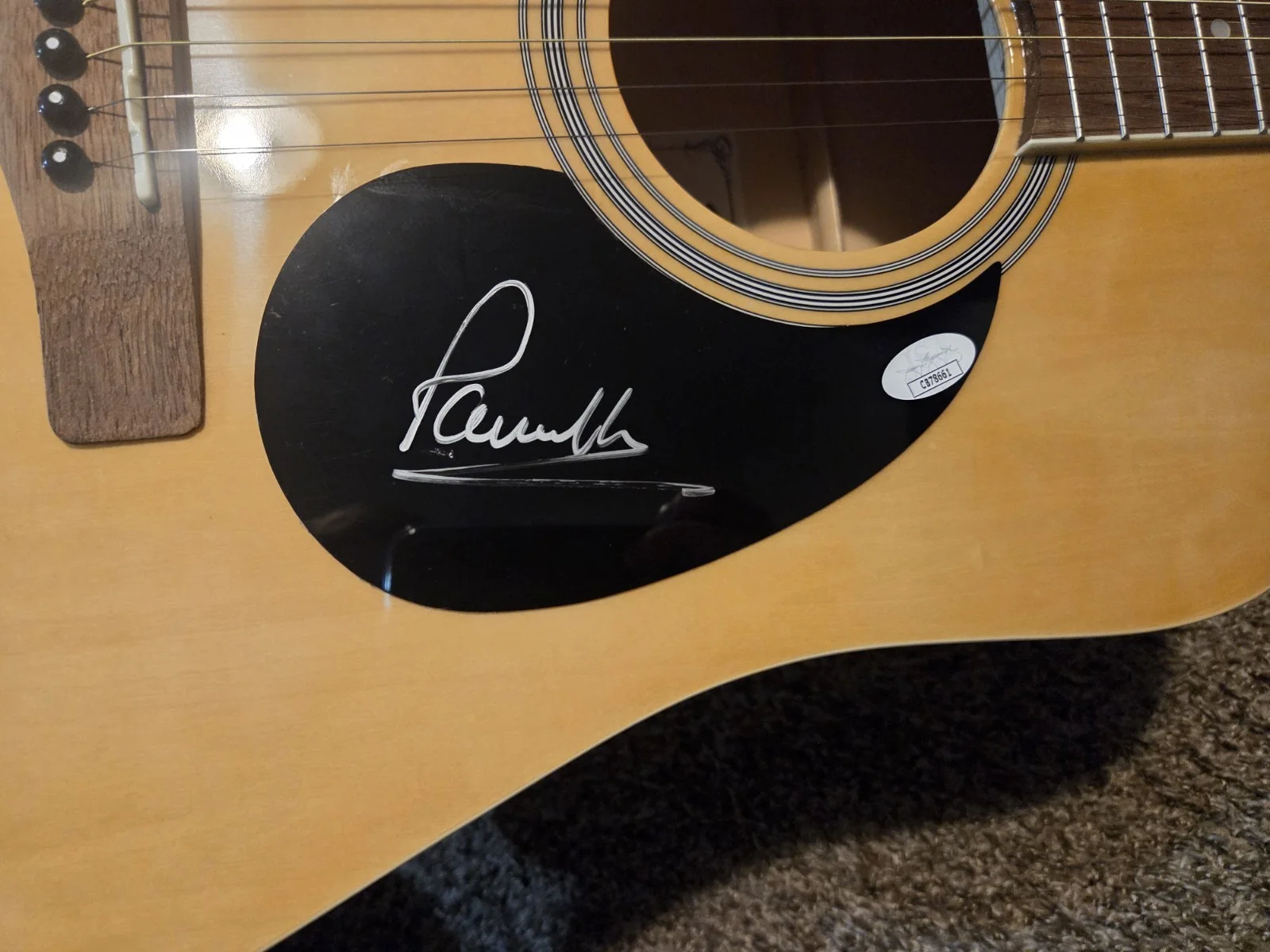 Paul Anka Put Your Head On My Shoulder My Way Autographed Rogue Guitar JSA, изображение 2