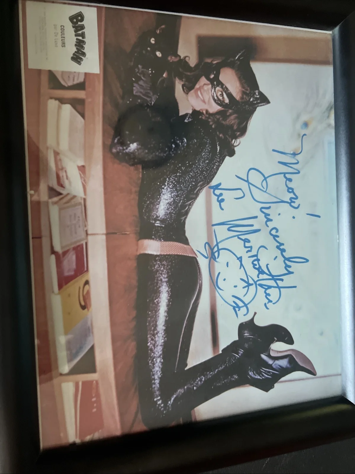 Framed Lee Meriwether Catwoman Signed Photo With Certificate Of Authenticity, image 3
