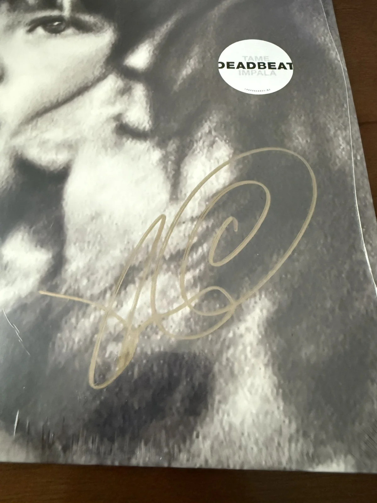 Tame Impala Signed Cover Deadbeat Vinyl Blue Sealed autographed, image 2