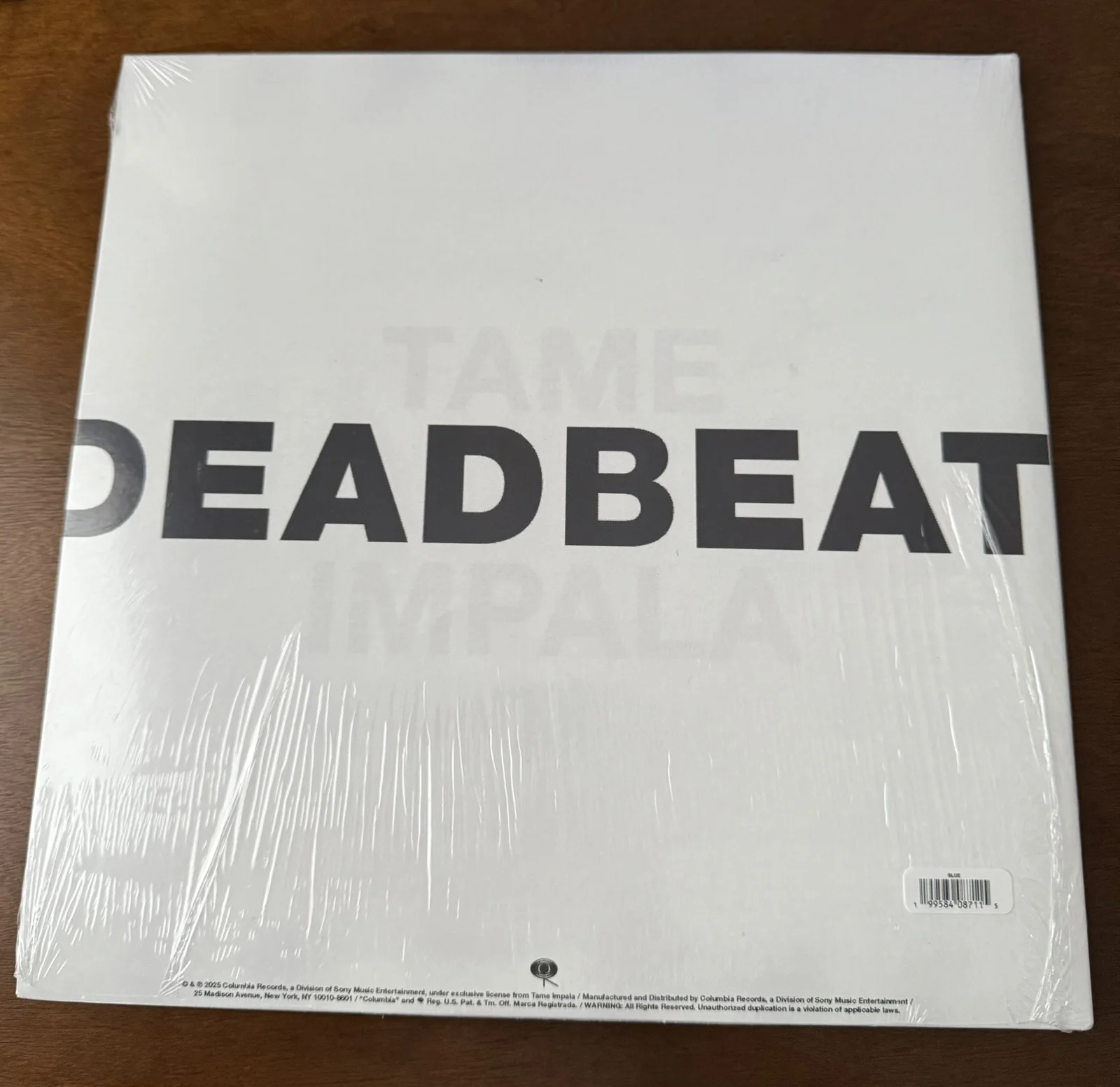 Tame Impala Signed Cover Deadbeat Vinyl Blue Sealed autographed, image 4