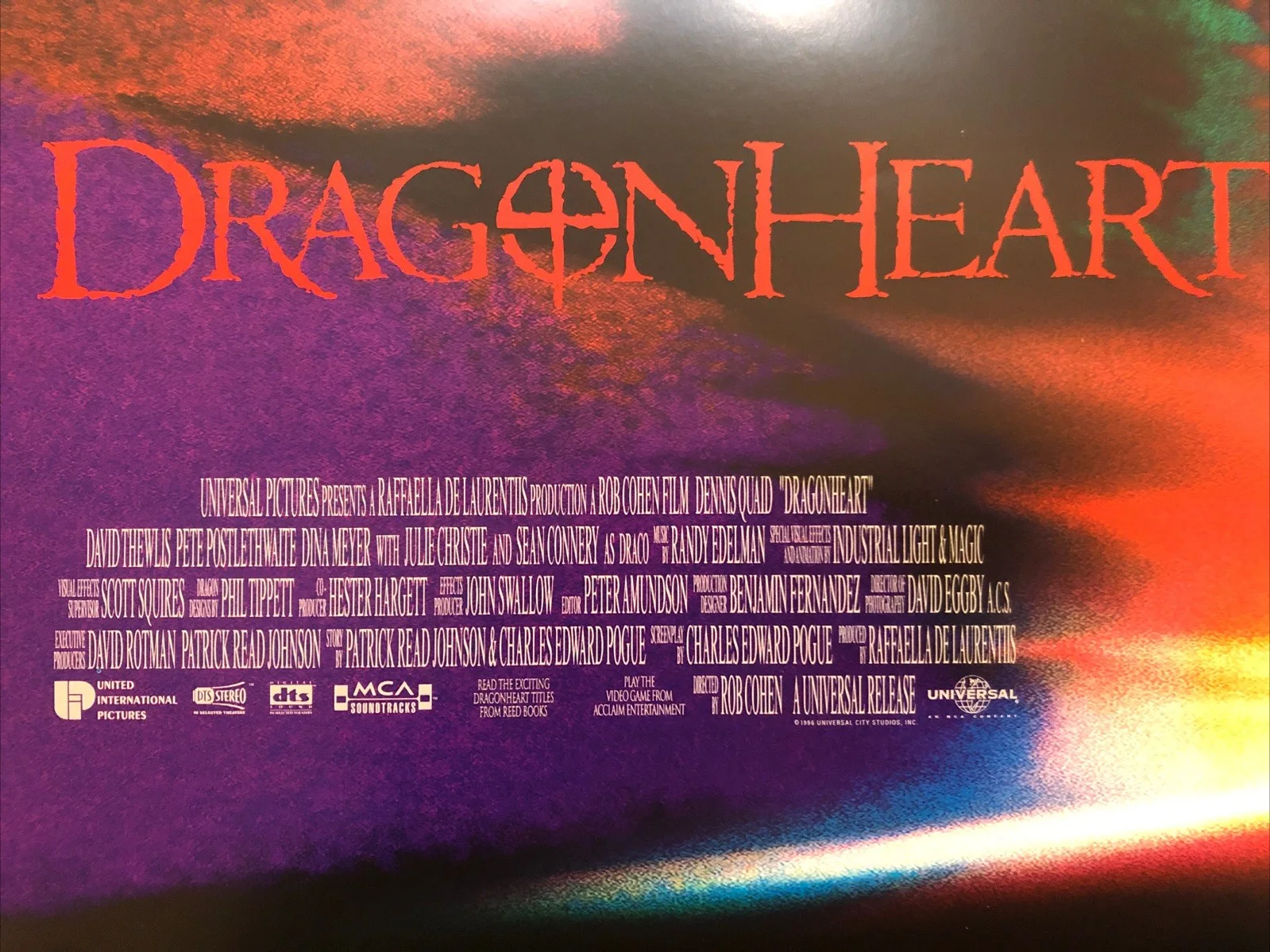 Cinema Film Mini Poster A3 - DragonHeart- Sean Connery- Movie Collectable, изображение 2