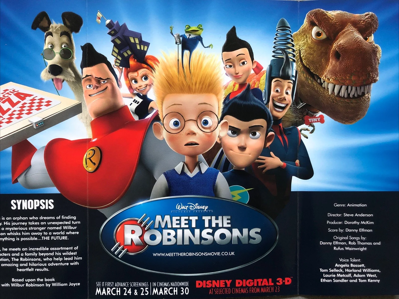 Cinema Press Promotional Folder - “Meet The Robinsons” Walt Disney - Collectable, изображение 3