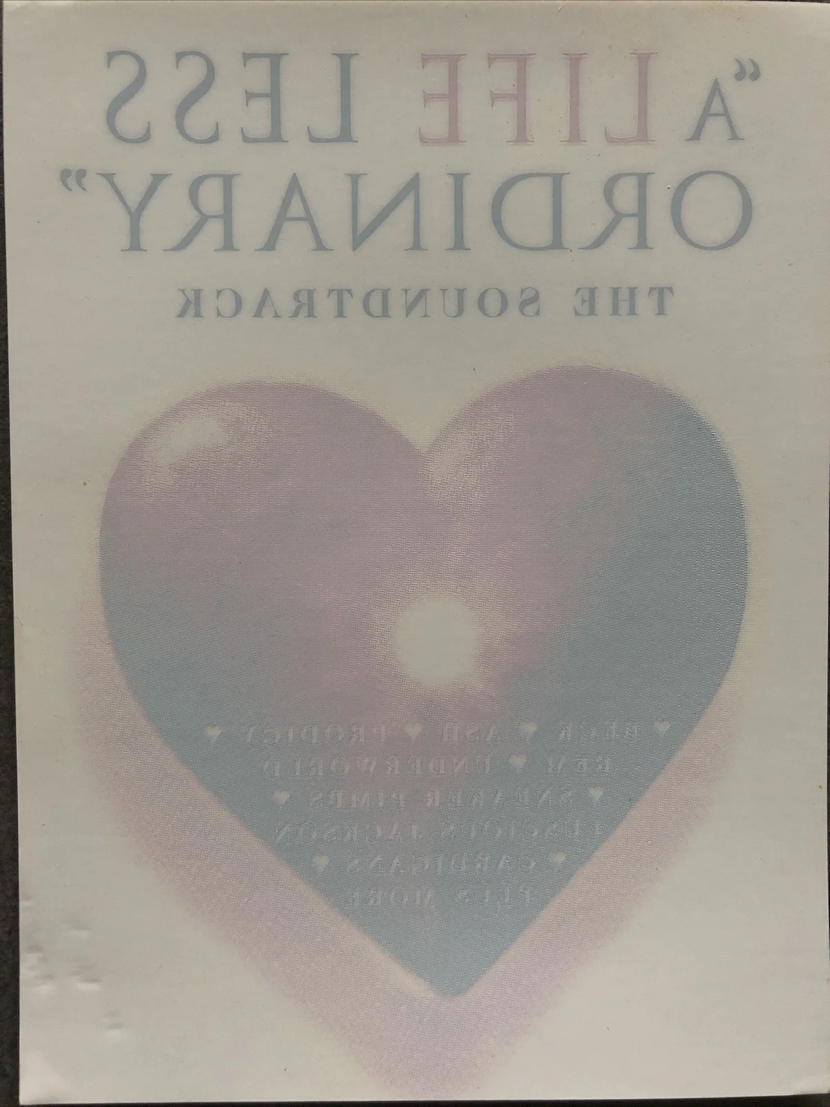 Film ProMotion “ A Life Less Ordinary” Cinema/Press Movie Collectable, изображение 2