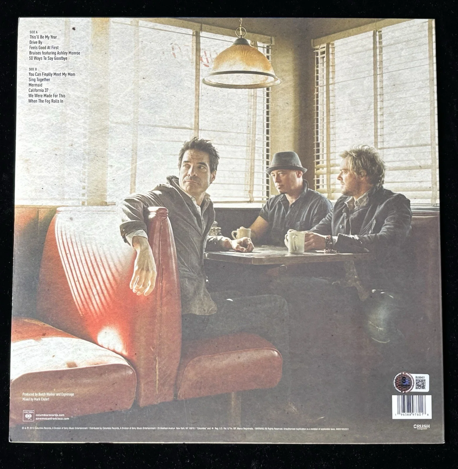 Pat Monahan Signed California 37 Vinyl Album BAS Beckett COA Train Autograph, image 3