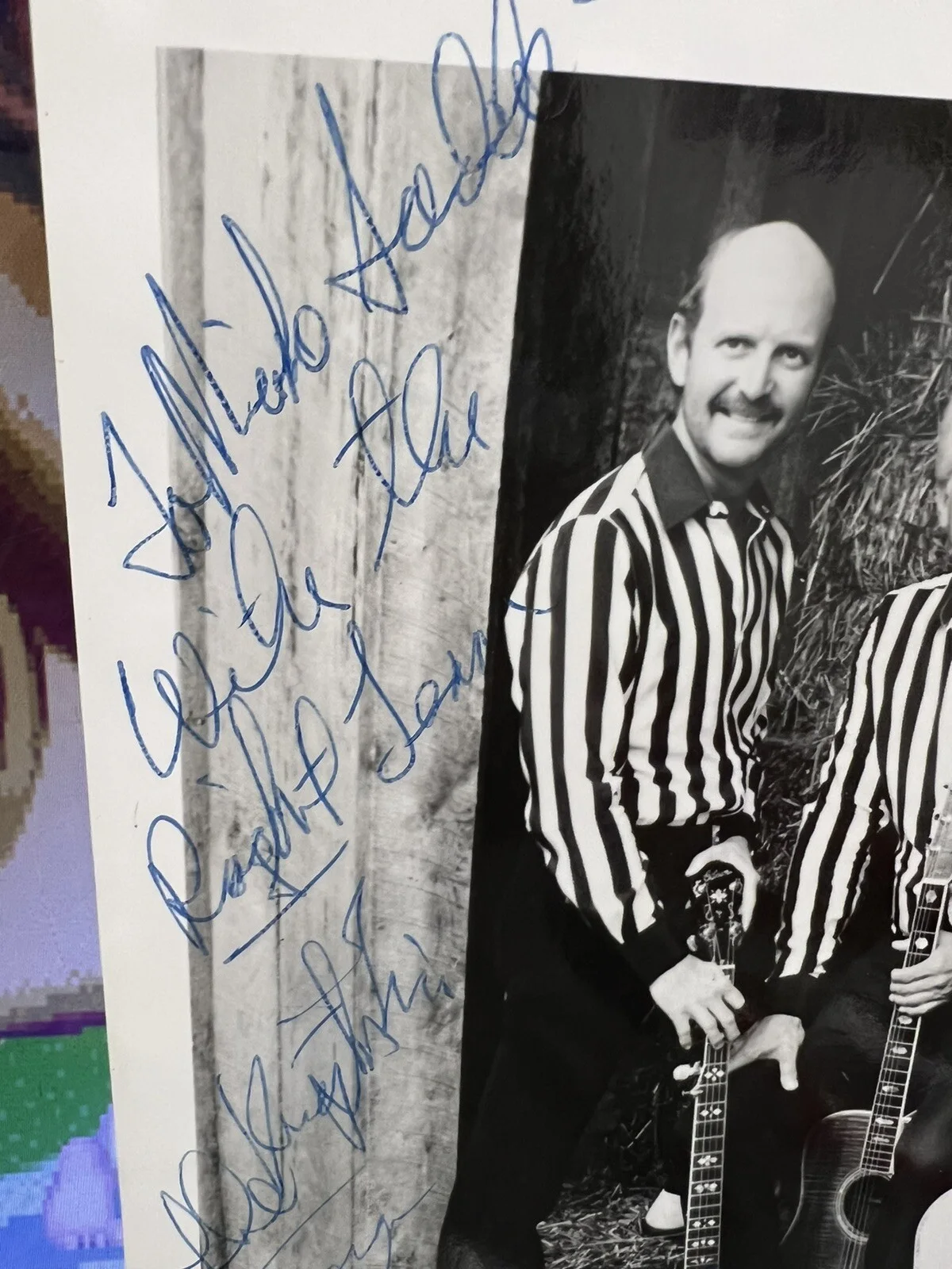 The Kingston Trio Signed Autographed 8x10 Photograph Personalized Mike Sadek, изображение 2