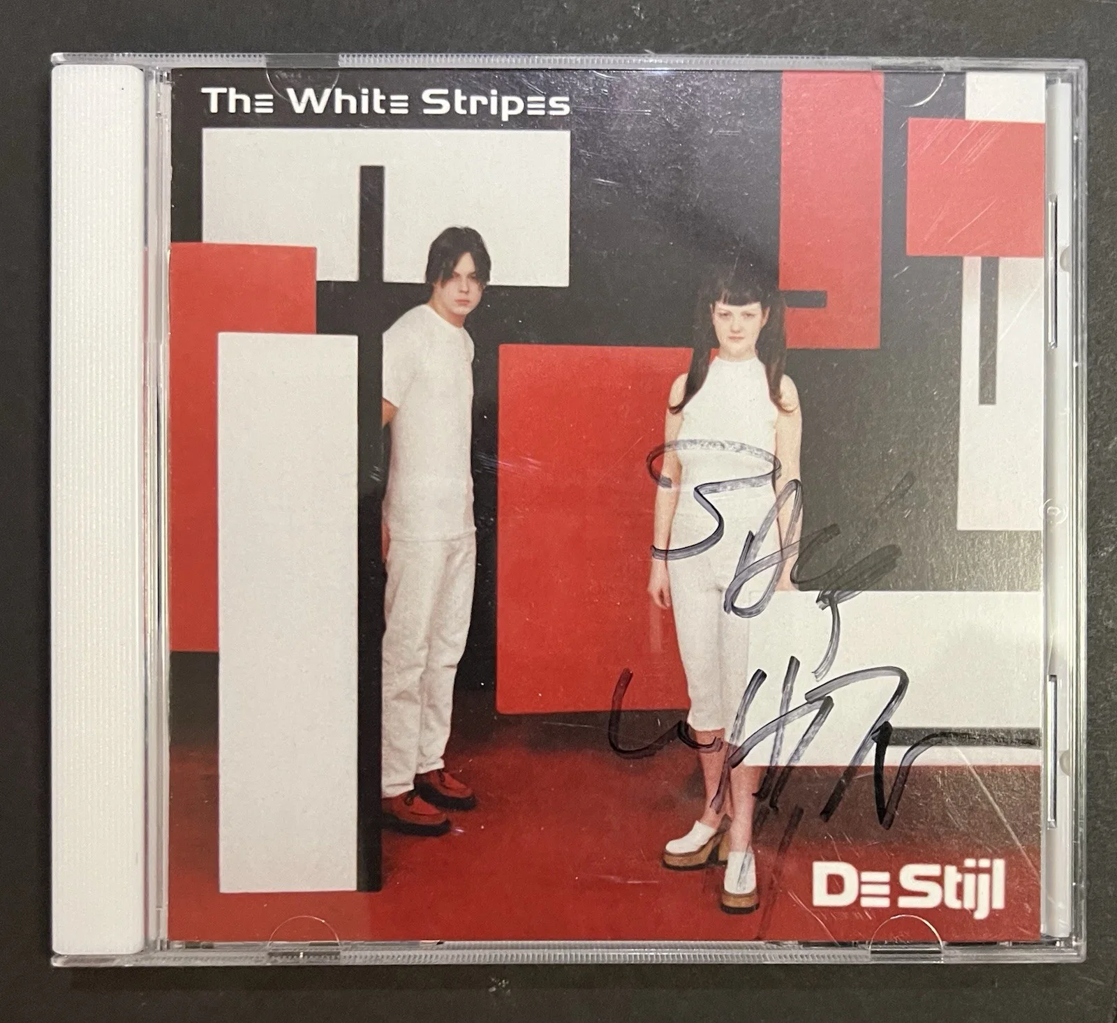 AUTHENTIC Autographed White Stripes De Stijl CD insert hand signed Jack White, image 2