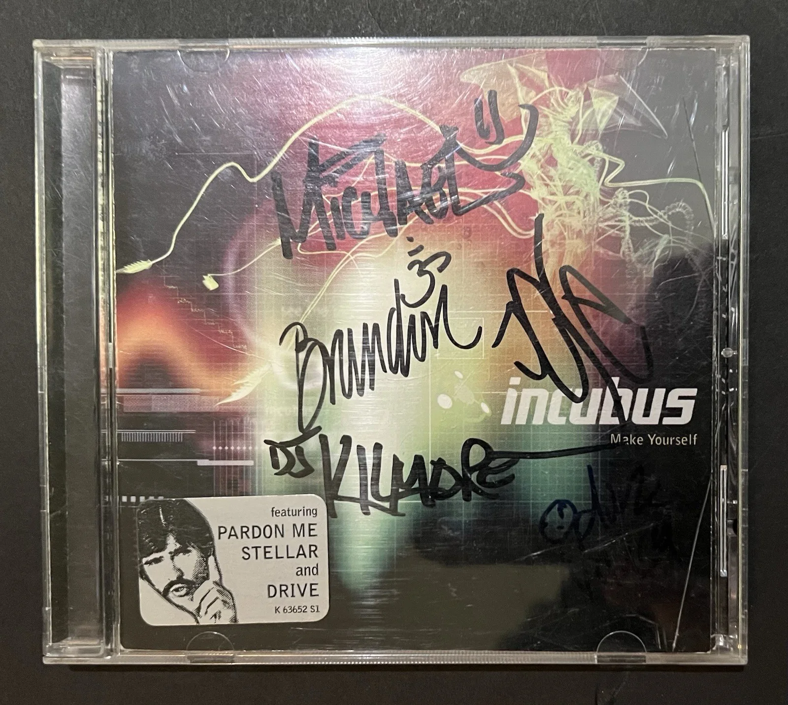 AUTHENTIC Autographed Incubus Make Yourself CD insert hand signed brandon boyd, image 2