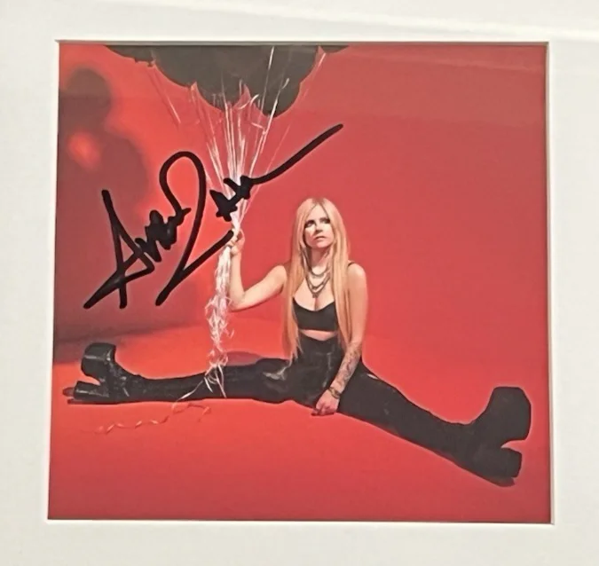 AVRIL LAVIGNE SIGNED & FRAMED LOVE SUX CD DISPLAY AUTOGRAPH COA UNDER MY SKIN C, image 5