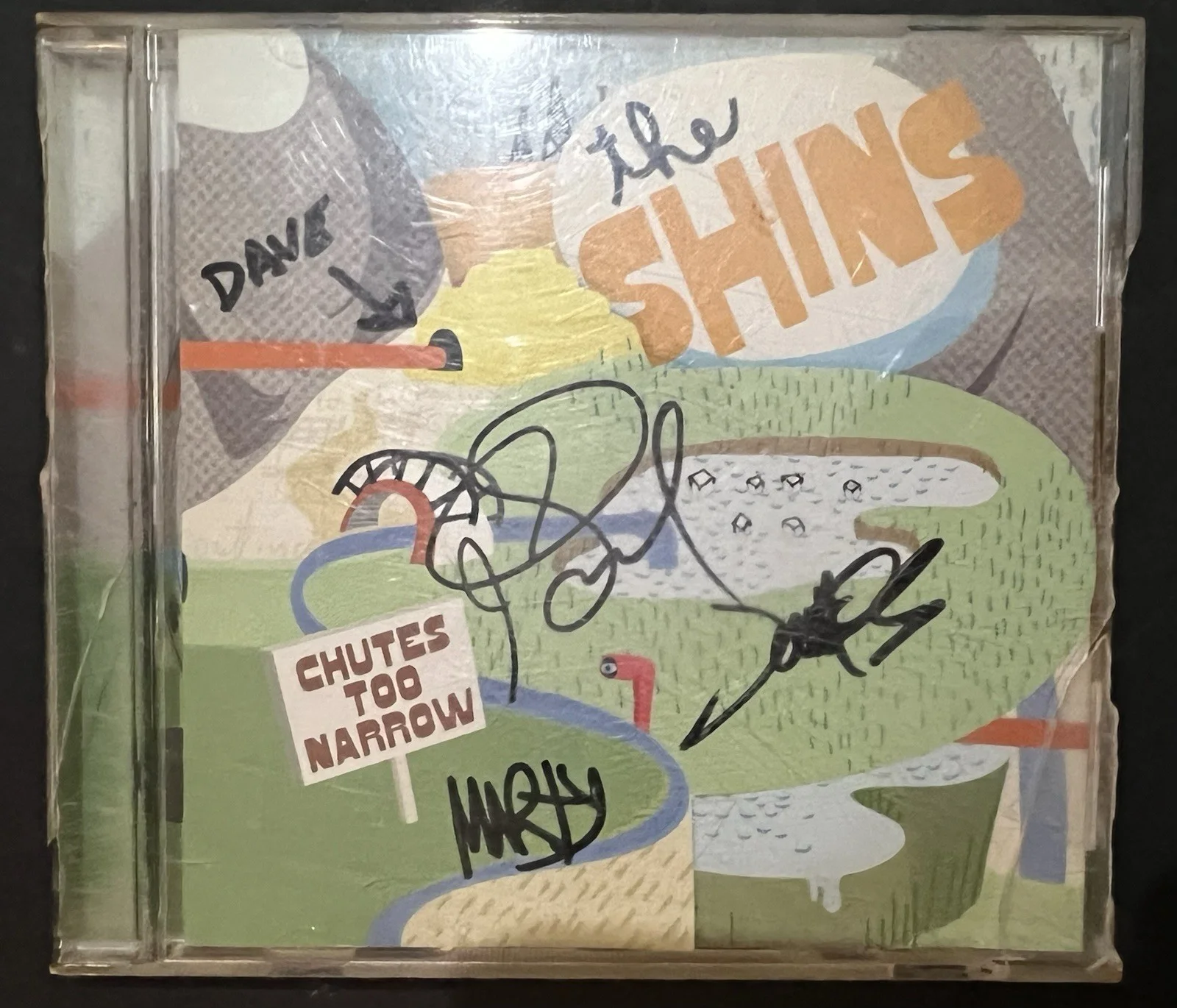 AUTHENTIC Autographed The Shins Chutes Too Narrow CD insert hand signed by band, image 2