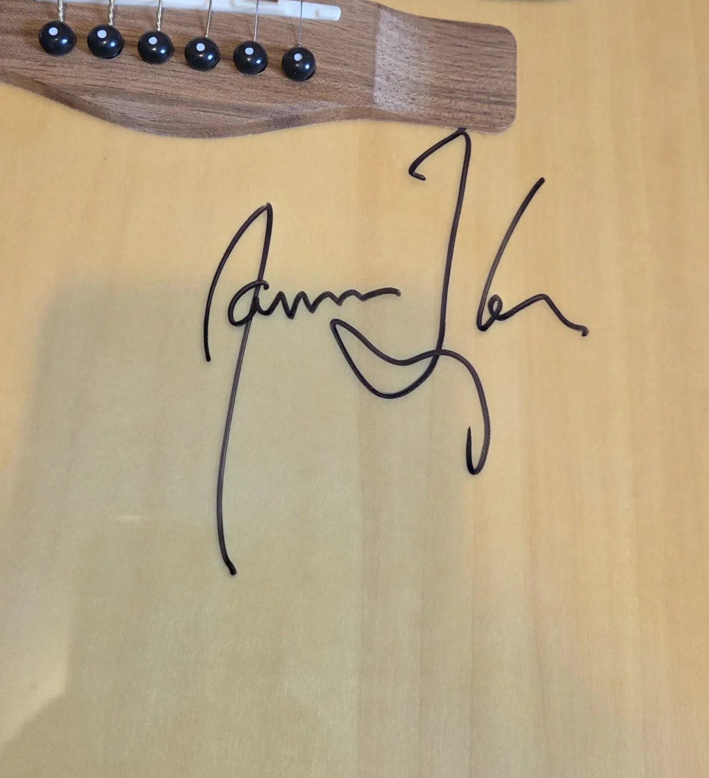James Taylor Fire & Rain How Sweet It Is Autographed Rogue Guitar JSA, изображение 3