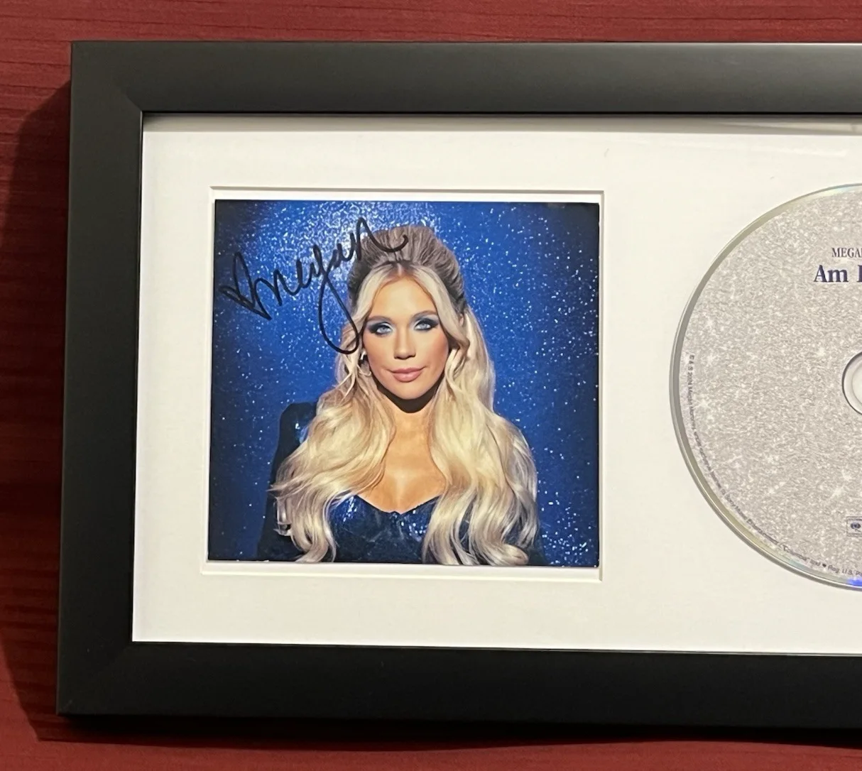 MEGAN MORONEY SIGNED & FRAMED AM I OKAY CD DISPLAY LUCKY CLOUD 9 AUTOGRAPH COA B, изображение 3