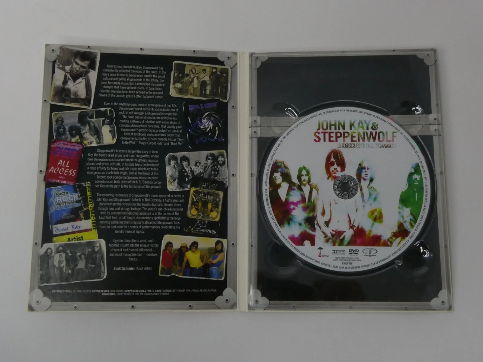 John Kay Signed DVD Cover John Kay & Steppenwolf A Rock & Roll Odyssey, image 3