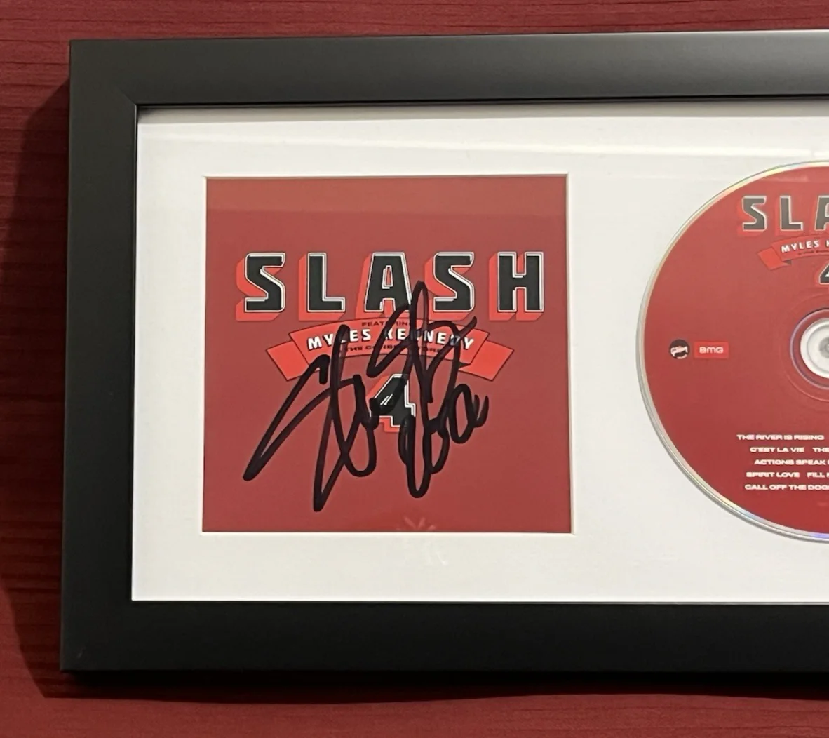 SLASH SIGNED & FRAMED 4 FEAT MYLES KENNEDY CD DISPLAY AUTO COA GUNS N ROSES A, image 3