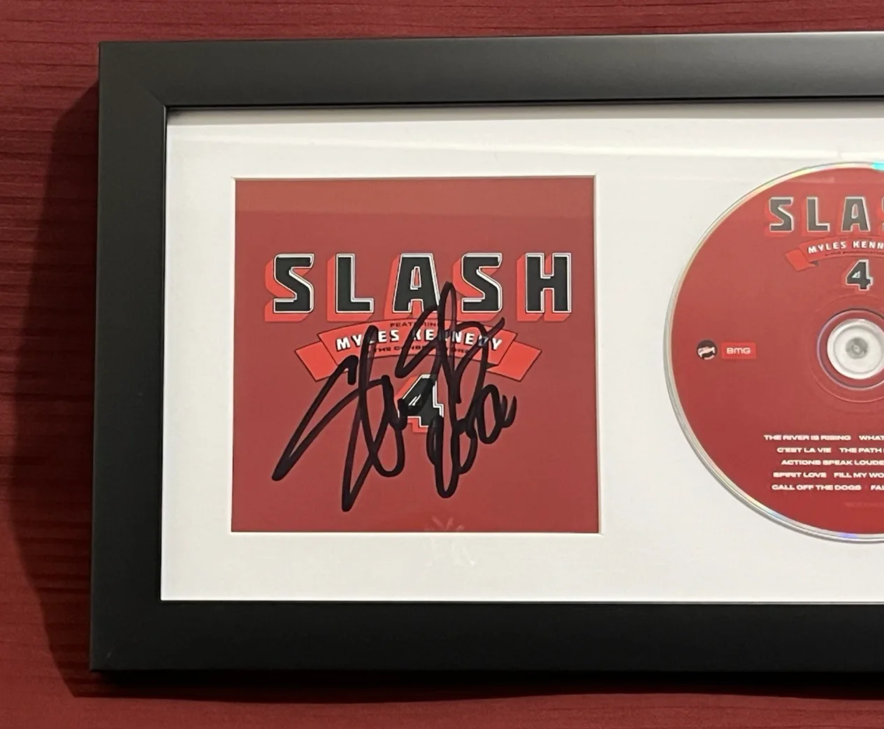 SLASH SIGNED & FRAMED 4 FEAT MYLES KENNEDY CD DISPLAY AUTO COA GUNS N ROSES A, image 5
