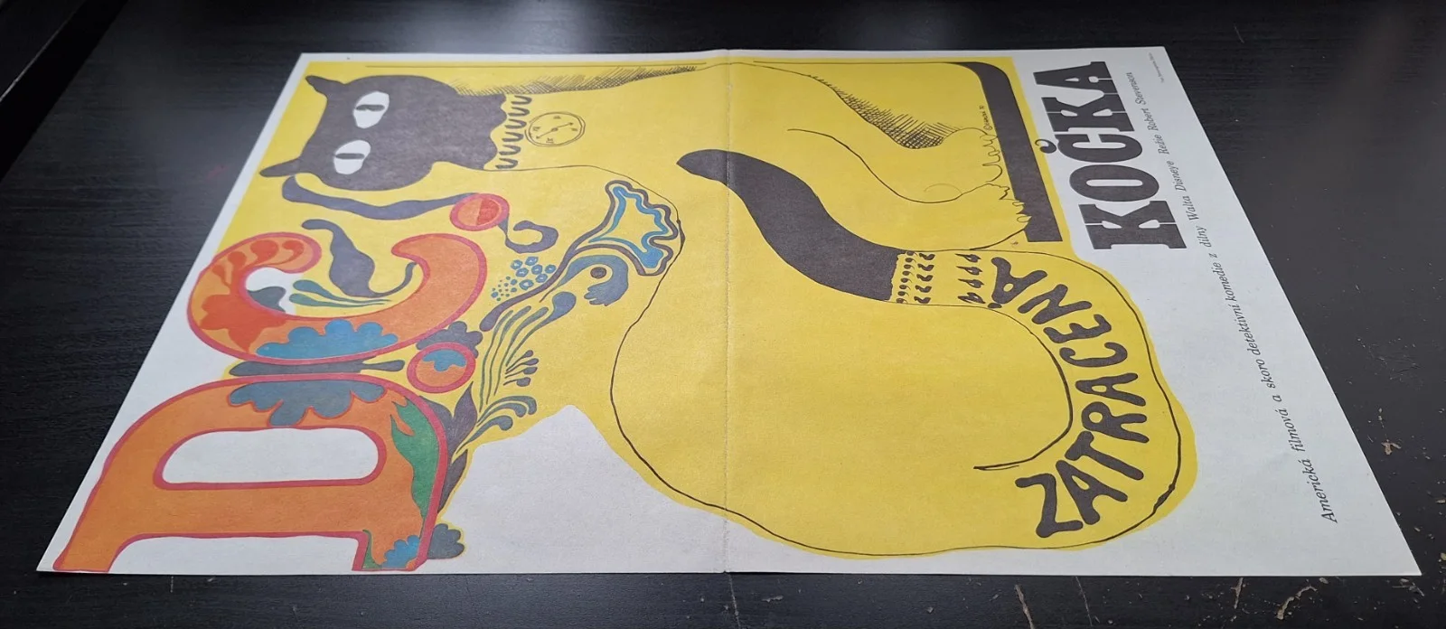 THAT DARN CAT!, ORIGINAL A3 CZECH MOVIE POSTER, EVA GALOVA-VODRAZKOVA, изображение 3