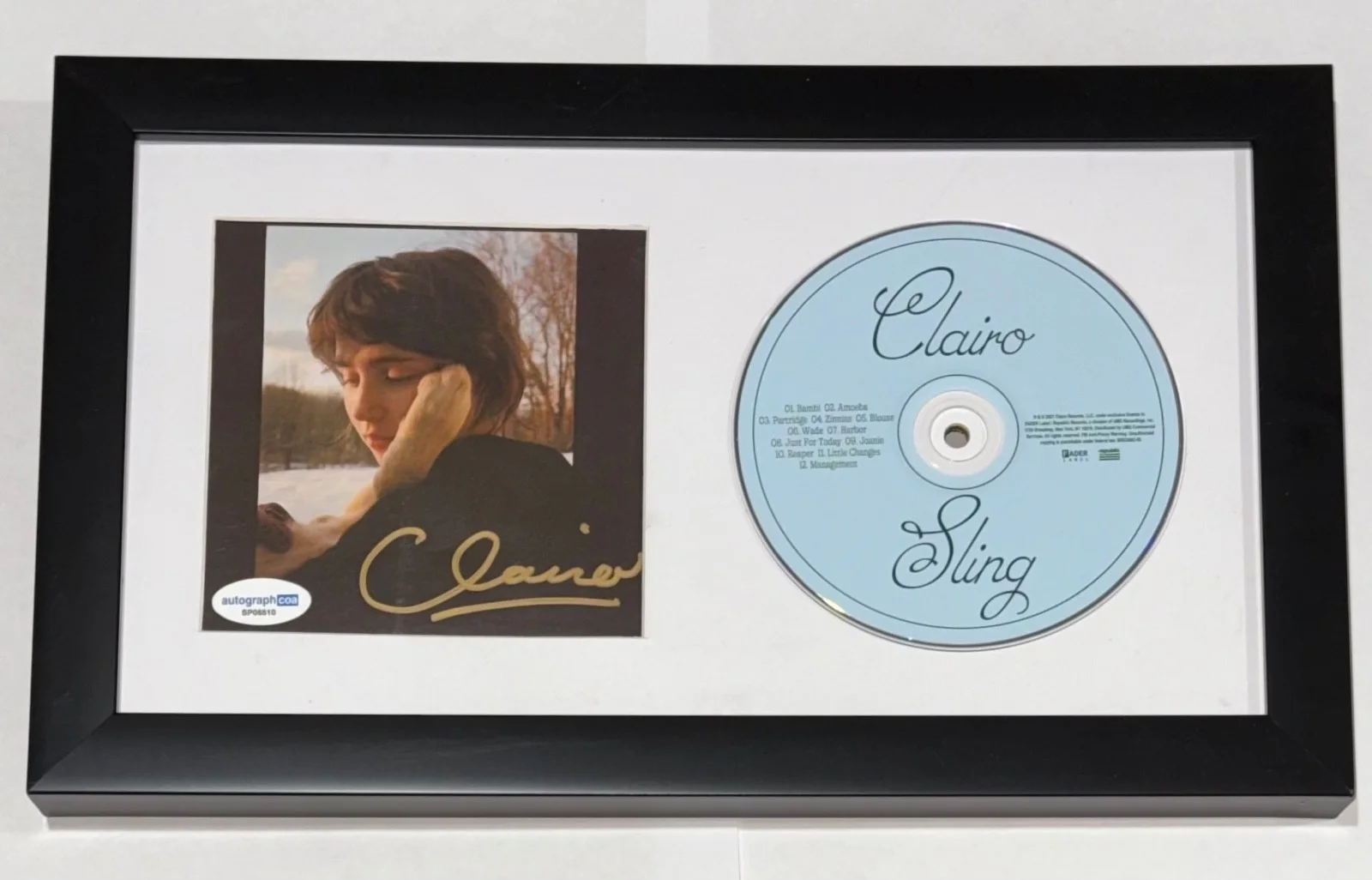 Clairo Signed Autograph Sling CD Framed Display Charm Immunity Singer ACOA COA, image 3