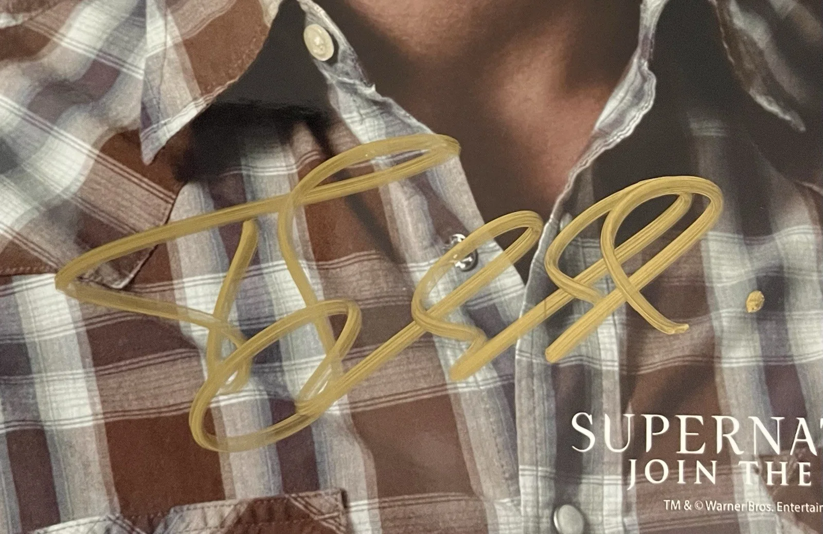Jared Padalecki — Jared Padalecki in person SIGNED SUPERNATURAL 8x10 Photo. Sam Winchester. SWAU, изображение 3