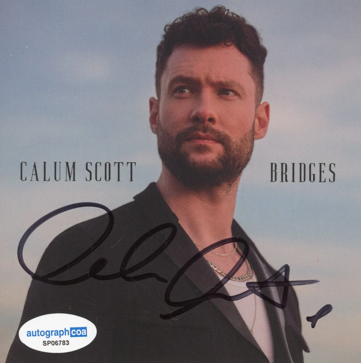 Calum Scott Signed Autograph Bridges CD Framed Display Singer ACOA COA, image 2