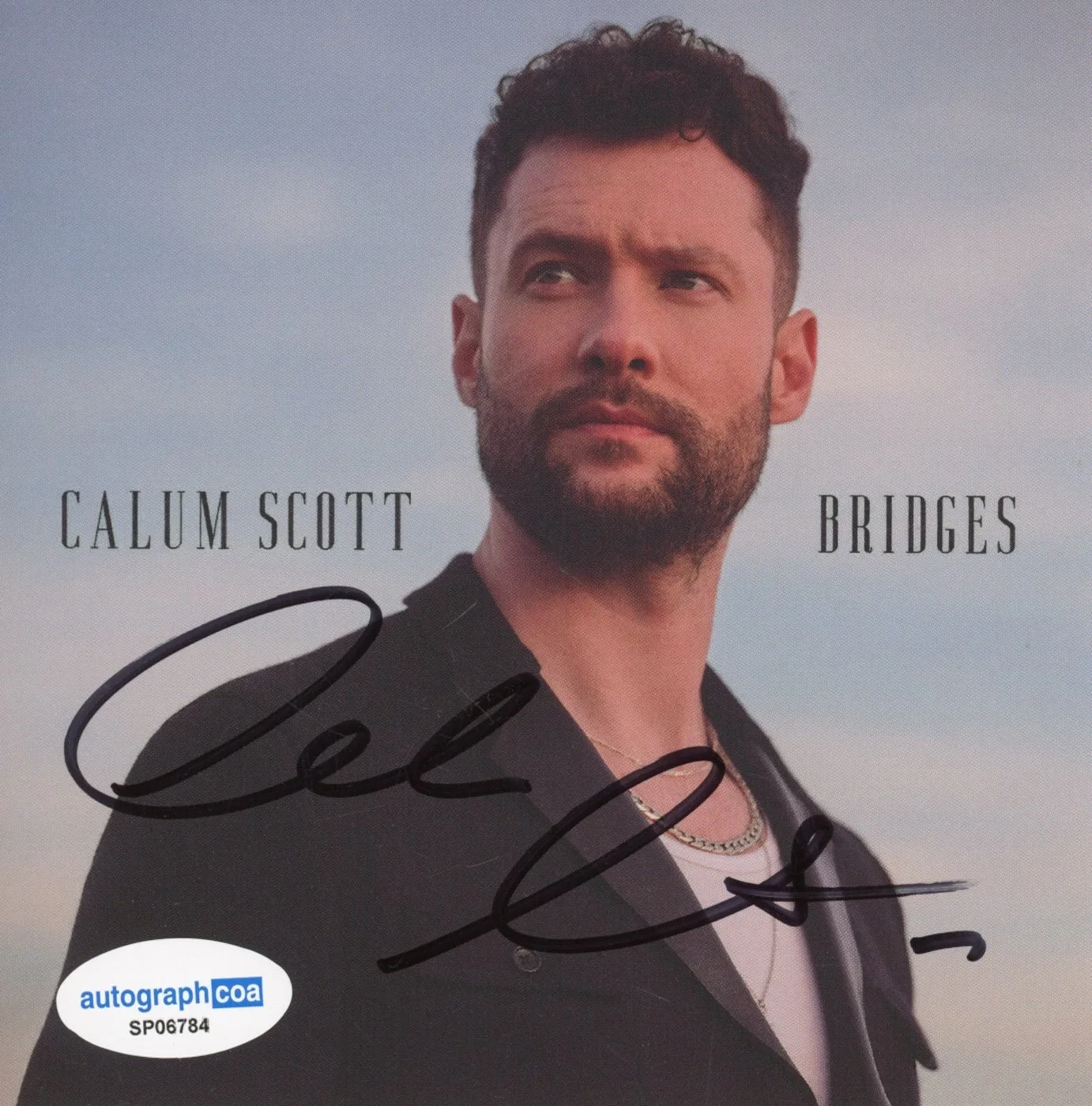 Calum Scott Signed Autograph Bridges CD Framed Display Singer ACOA COA, image 3