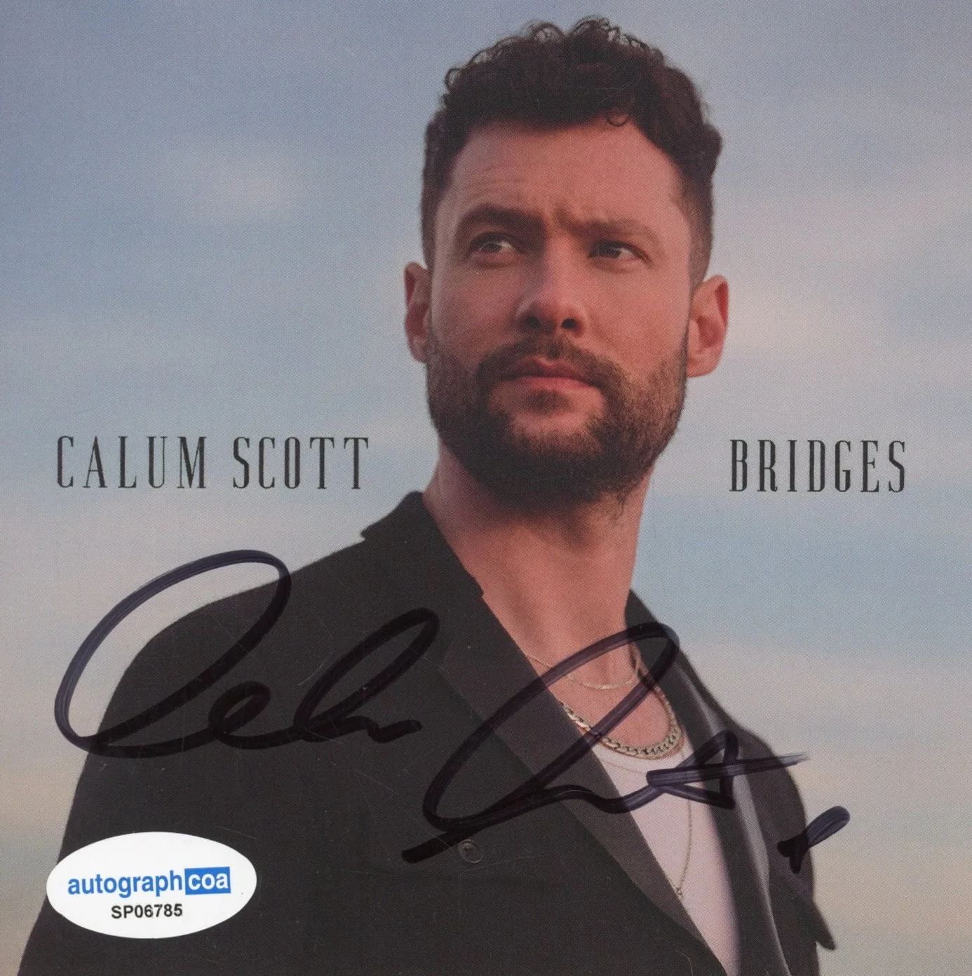 Calum Scott Signed Autograph Bridges CD Framed Display Singer ACOA COA, image 4
