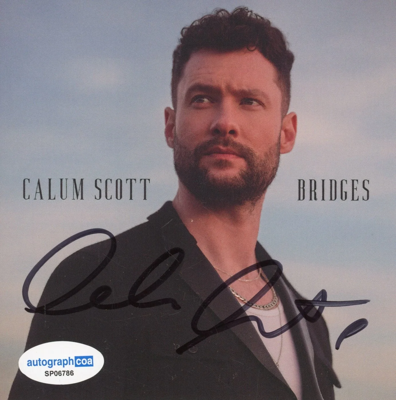 Calum Scott Signed Autograph Bridges CD Framed Display Singer ACOA COA, image 5