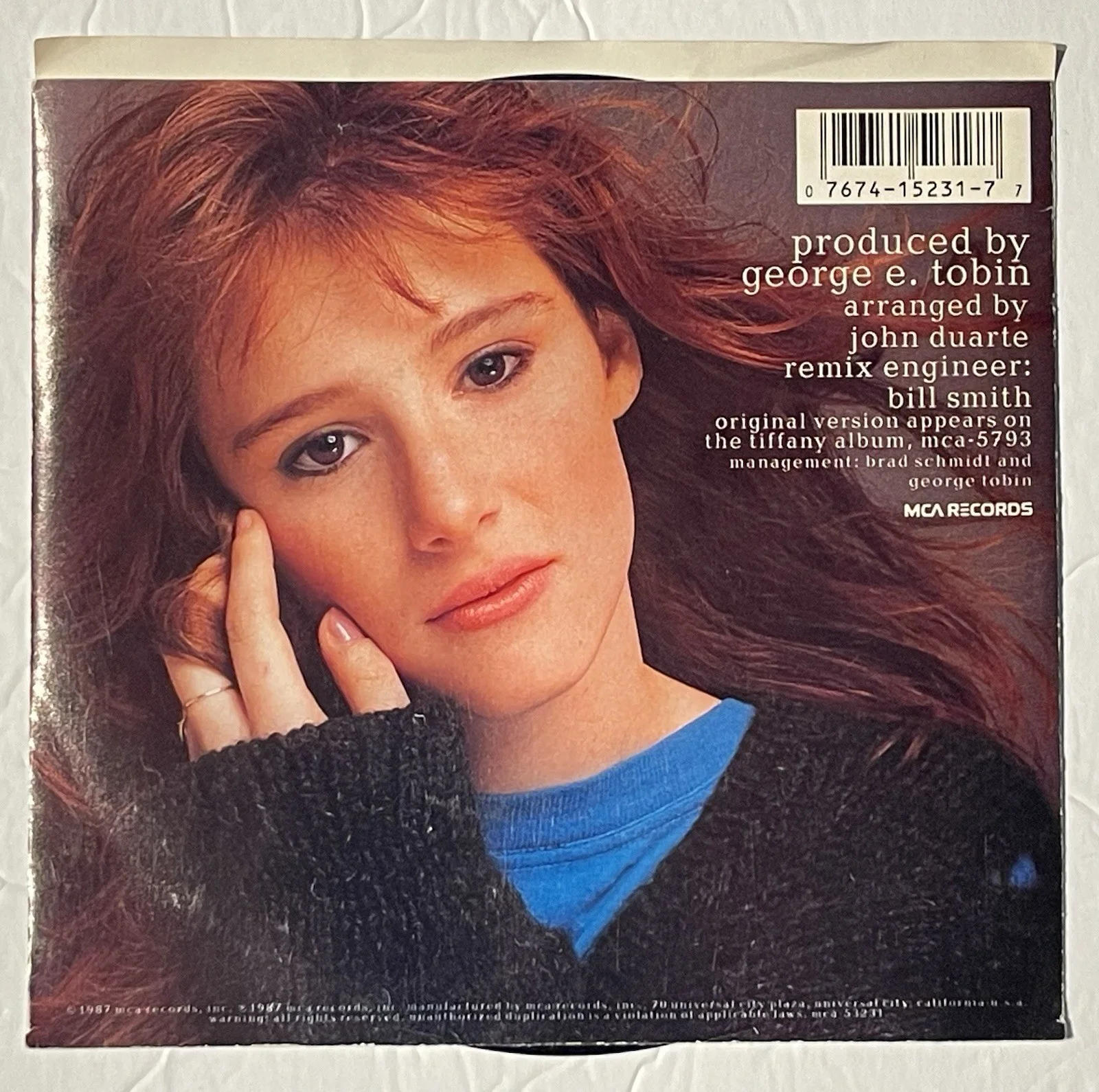 Tiffany Could’ve Been Signed 7” 45 Vinyl Record Personalized, image 2