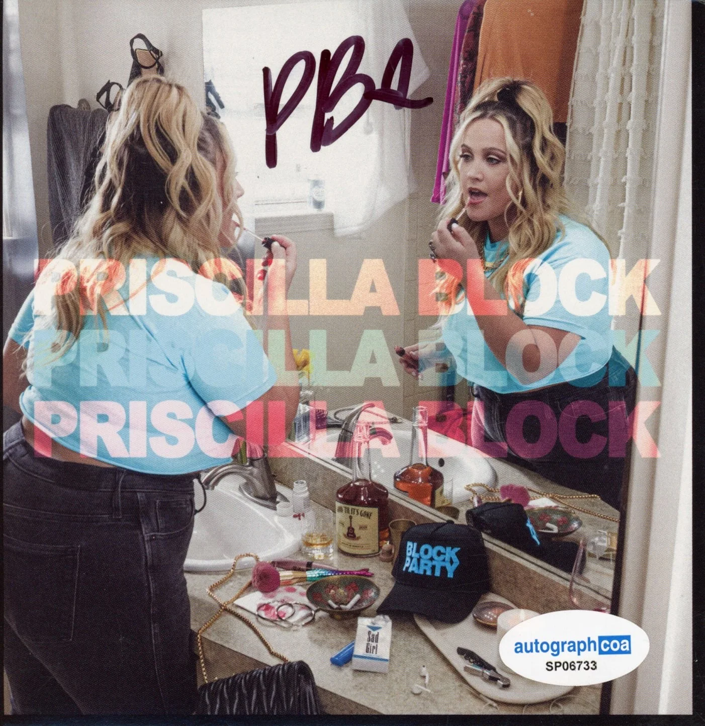 Priscilla Block Signed Autograph Self Titled EP CD Framed Country Singer ACOA, image 4