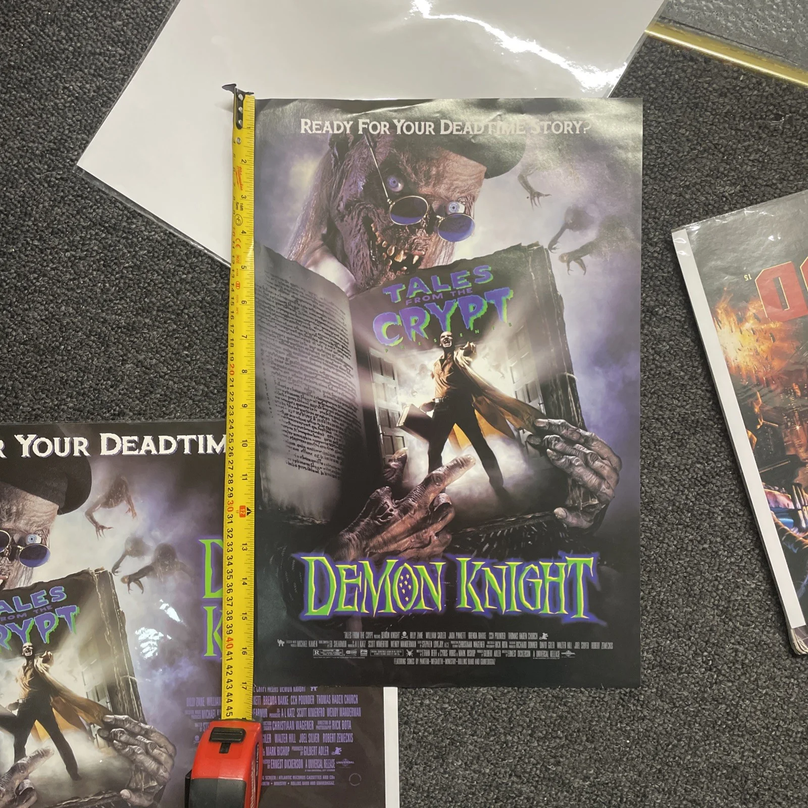 Tales From The Crypt Demon Knight Original Movie Theatre Poster 11" x 17" 1994, изображение 2