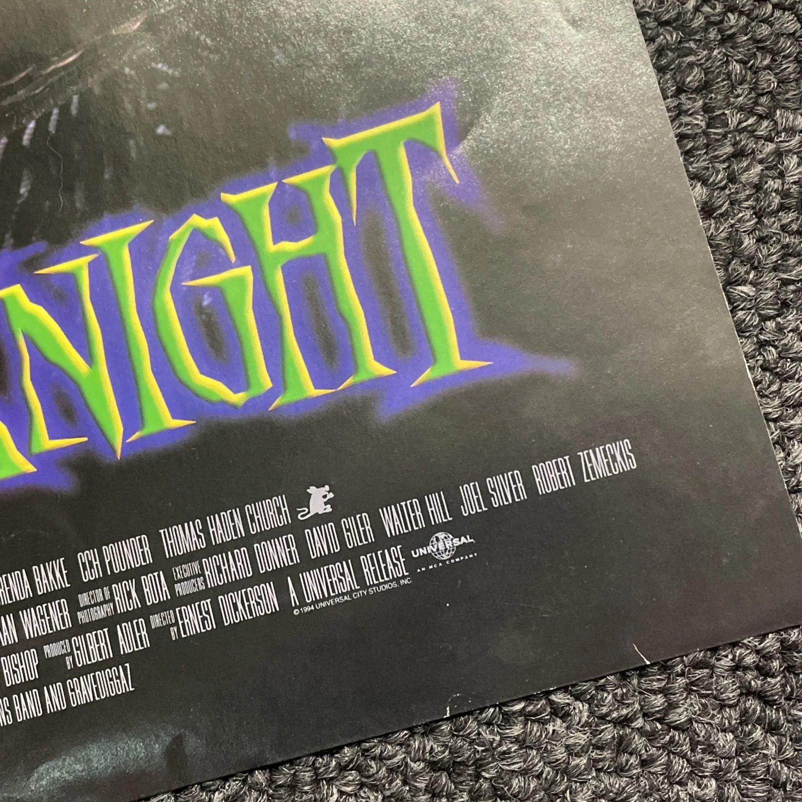 Tales From The Crypt Demon Knight Original Movie Theatre Poster 11" x 17" 1994, изображение 4