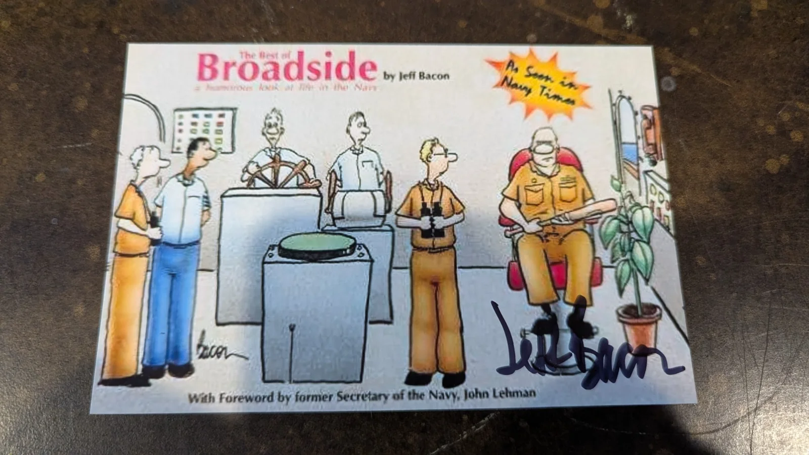 Jeff Bacon — Jeff Bacon Signed 4x6 Photo – Renowned Cartoonist – Authentic Autograph