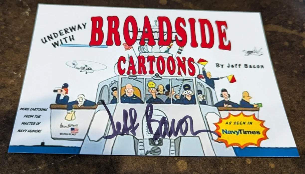 Jeff Bacon — Jeff Bacon Signed 4x6 Photo – Renowned Cartoonist – Authentic Autograph