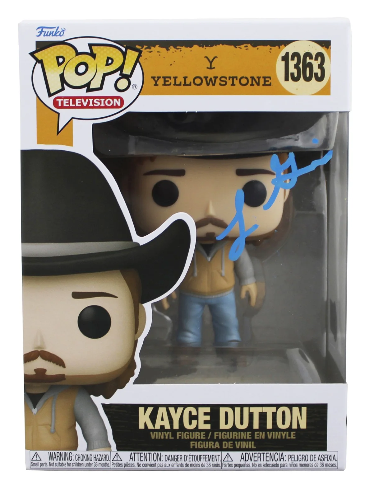 Luke Grimes — Luke Grimes Yellowstone Signed Kayce Dutton #1363 Funko Pop Figure BAS #BS28616
