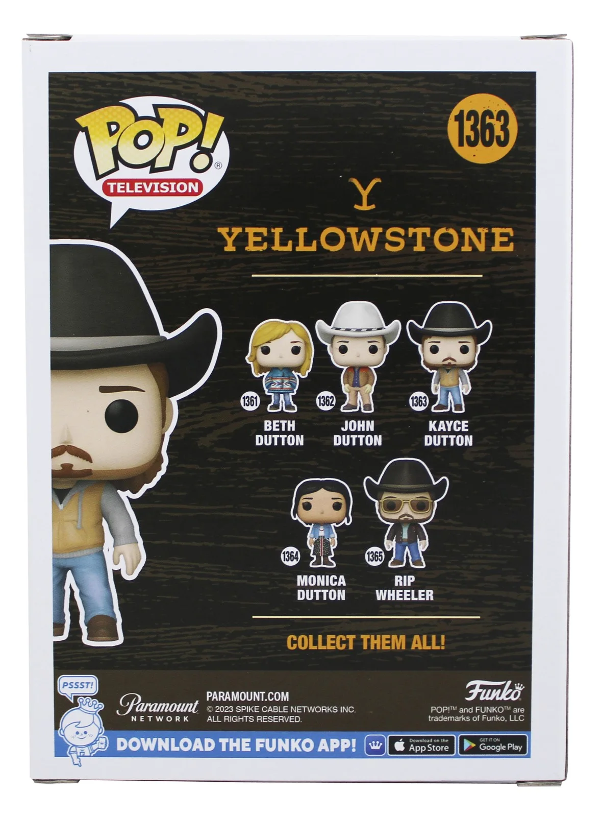 Luke Grimes — Luke Grimes Yellowstone Signed Kayce Dutton #1363 Funko Pop Figure BAS #BS28616, image 4