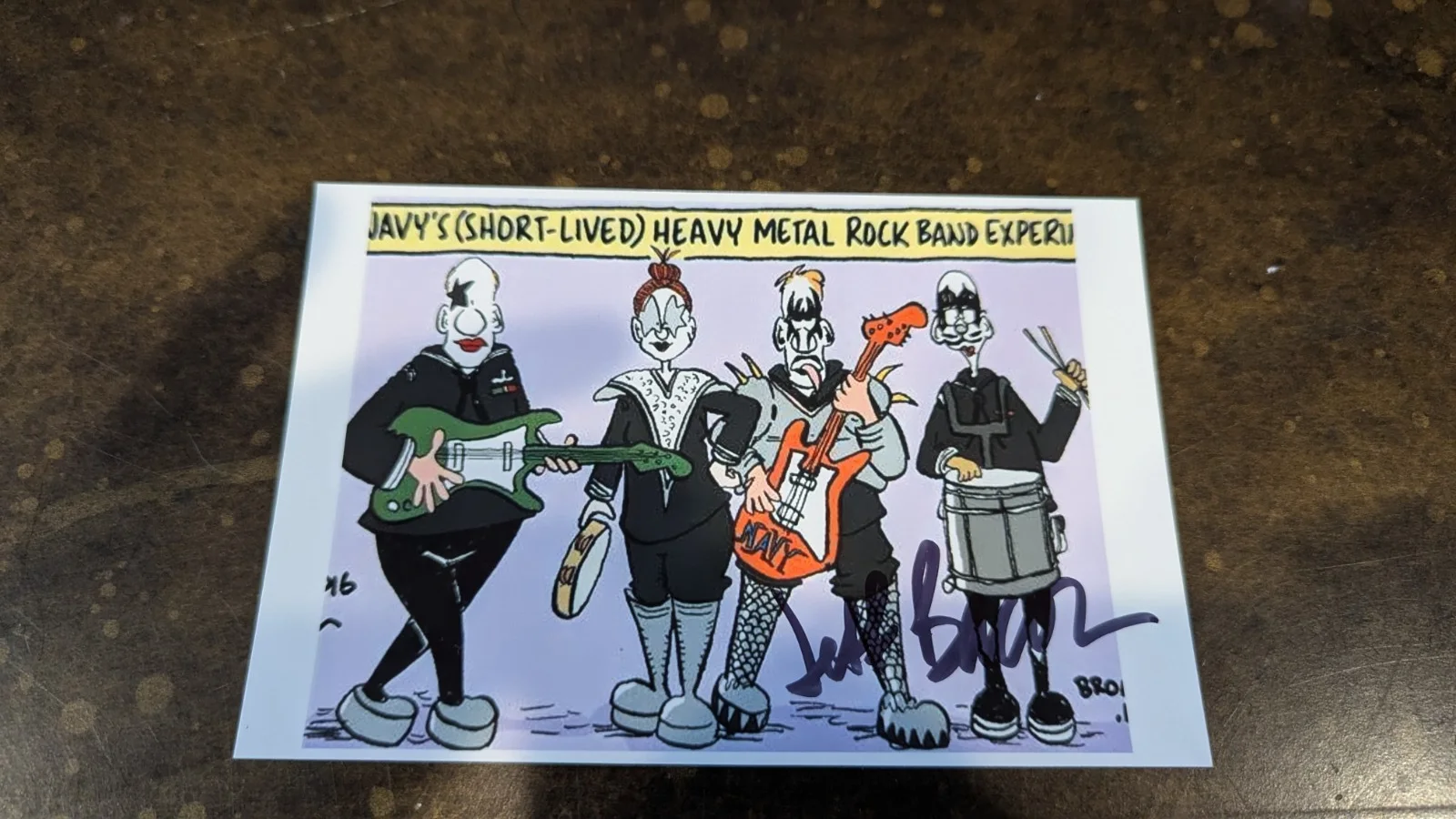 Jeff Bacon — Jeff Bacon Signed 4x6 Photo – Renowned Cartoonist – Authentic Autograph