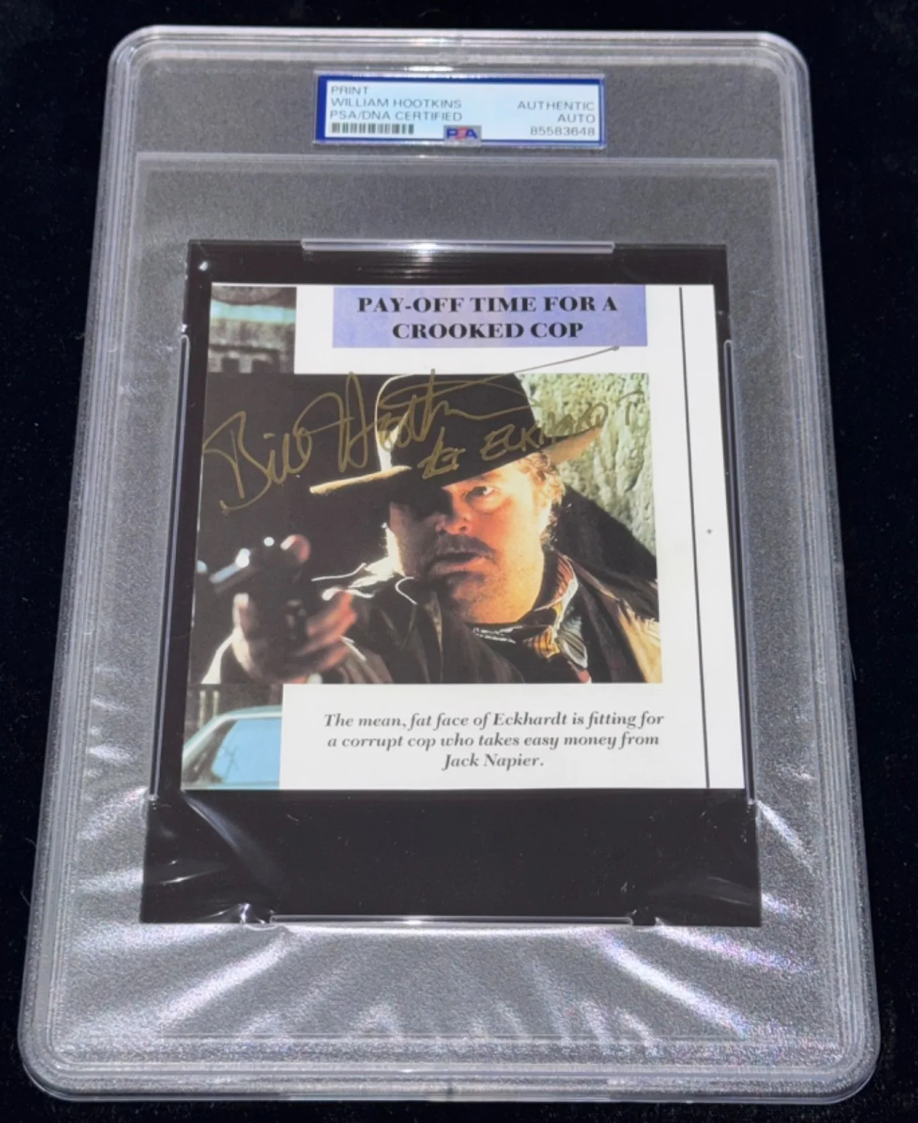 Bill Hootkins — Batman Signed William Bill Hootkins Photo Max Eckhardt Crooked Cop Auto PSA Rare, изображение 2