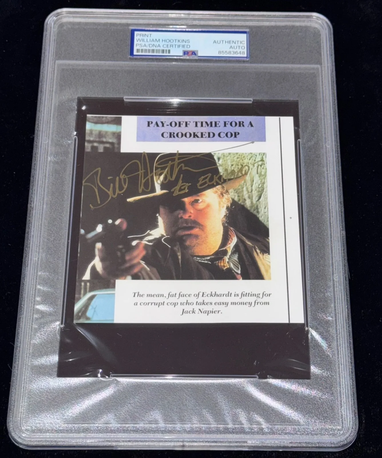 Bill Hootkins — Batman Signed William Bill Hootkins Photo Max Eckhardt Crooked Cop Auto PSA Rare, изображение 3