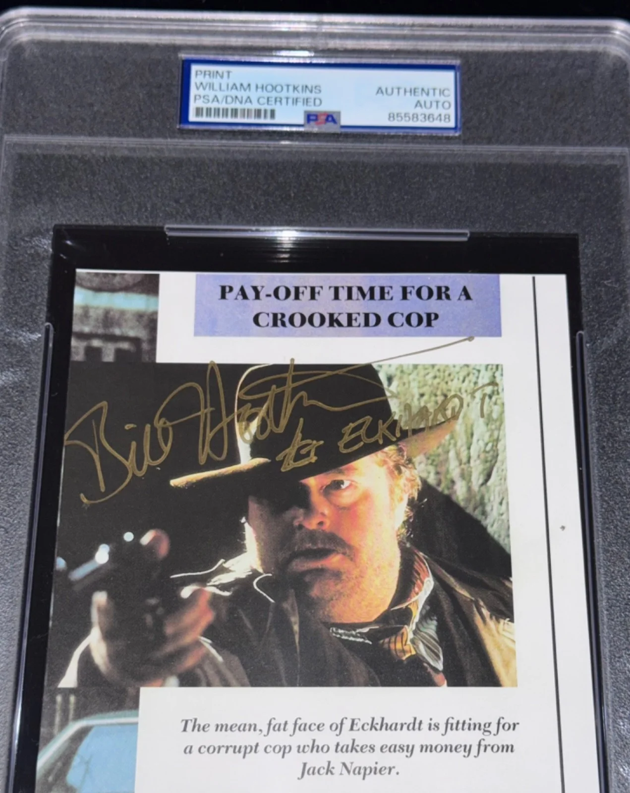 Bill Hootkins — Batman Signed William Bill Hootkins Photo Max Eckhardt Crooked Cop Auto PSA Rare, изображение 4