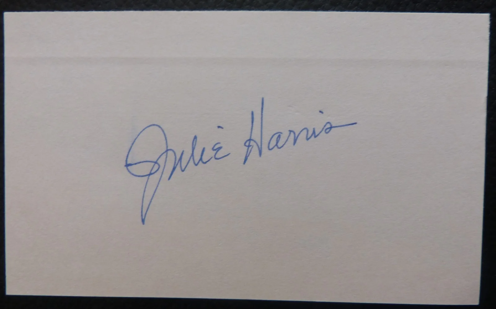 Julie Harris — Julie Harris.Signed card (Actress), image 3