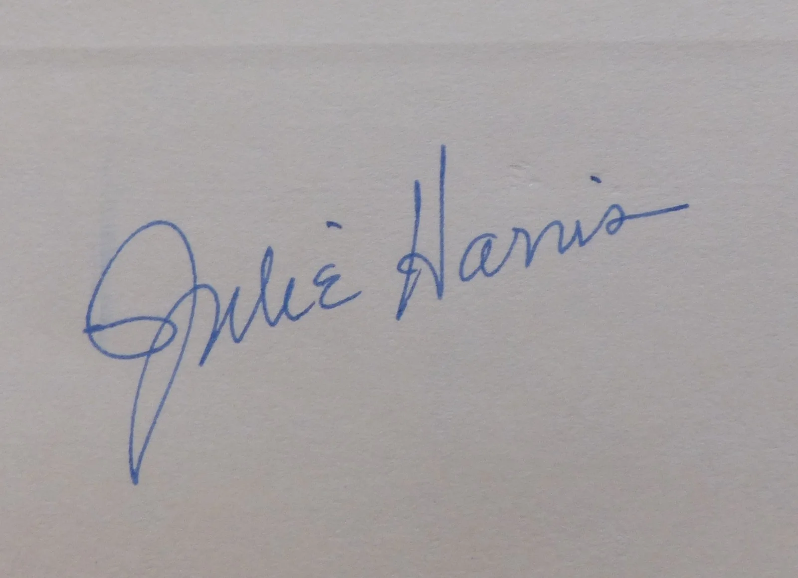 Julie Harris — Julie Harris.Signed card (Actress), image 4